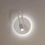 Miora LED-væglampe med batteri, hvid, fleksibel arm, dæmpbar