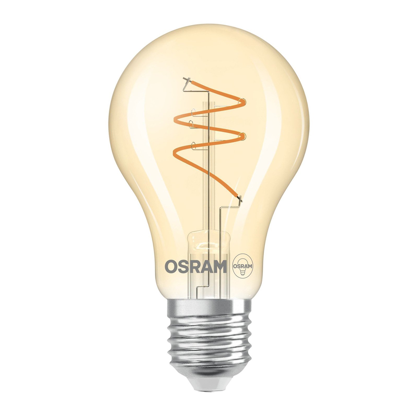 OSRAM LED Vintage E27 4,9W 2.700K Spiral Filament gold dim