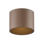 PURE LED лампа за баня Point, бронзов цвят, Ø 18 cm, IP44