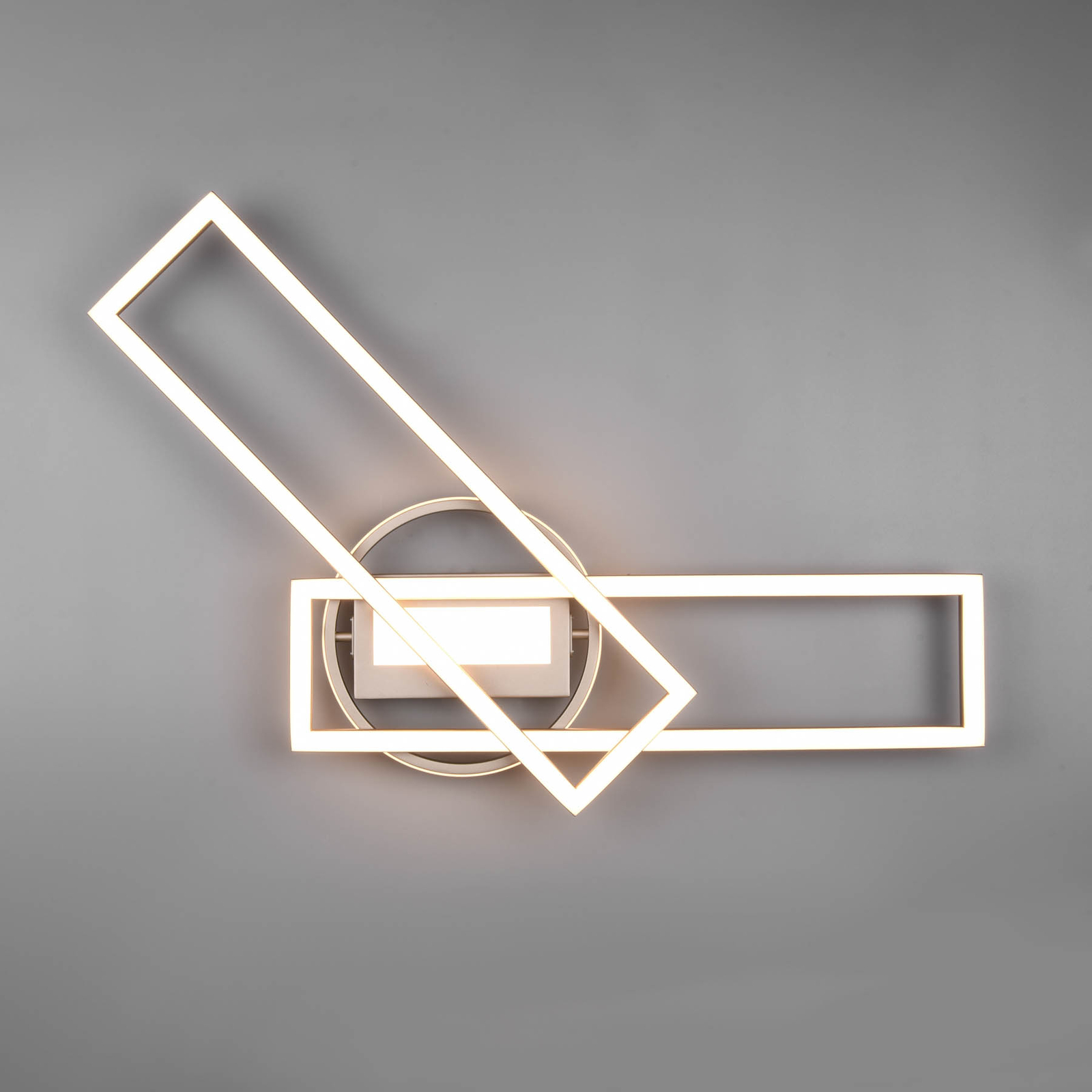 LED griestu gaisma Twister, grozāma, tālvadības pults, niķelis