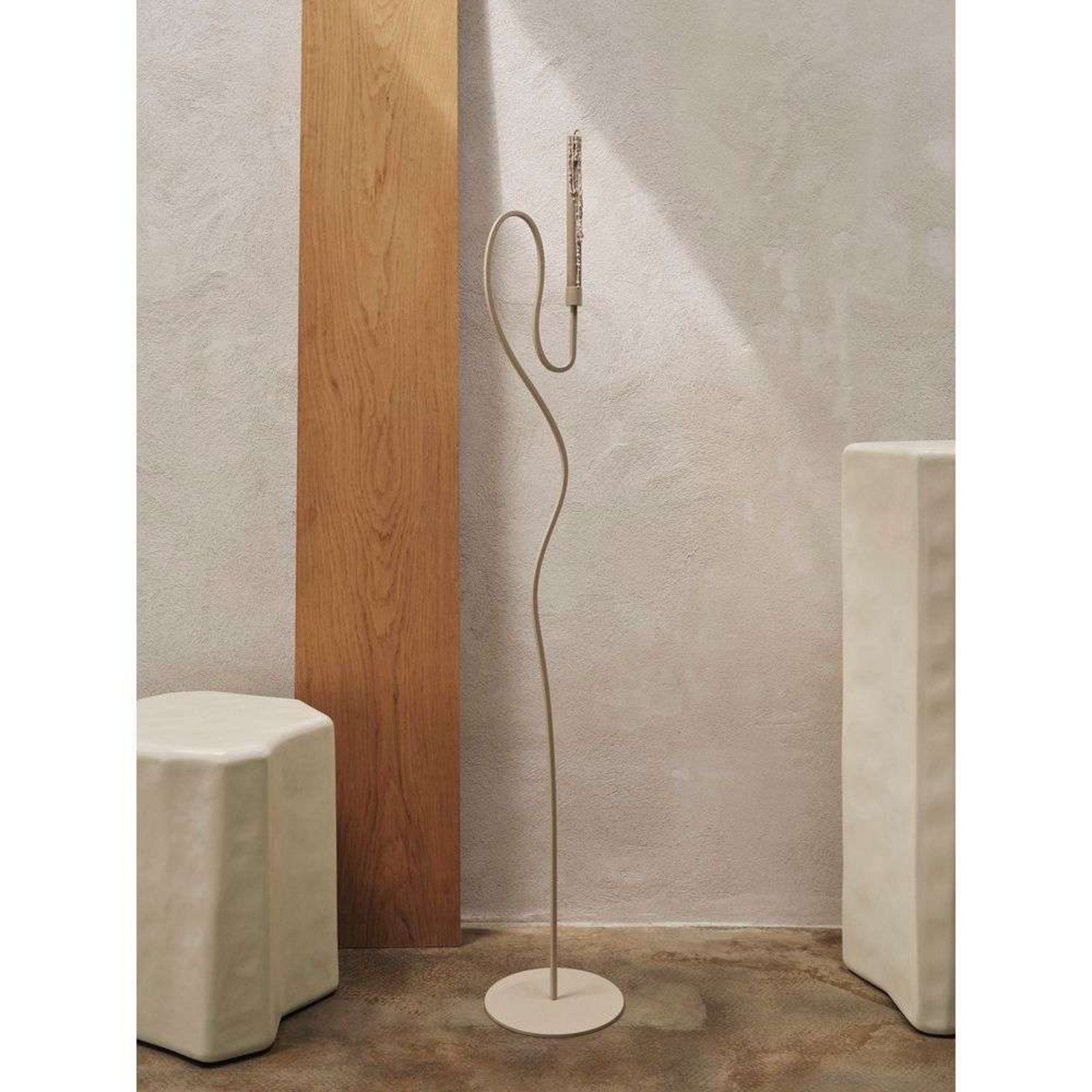 Valse Floor Candle Holder Cashmere - Ferm Living