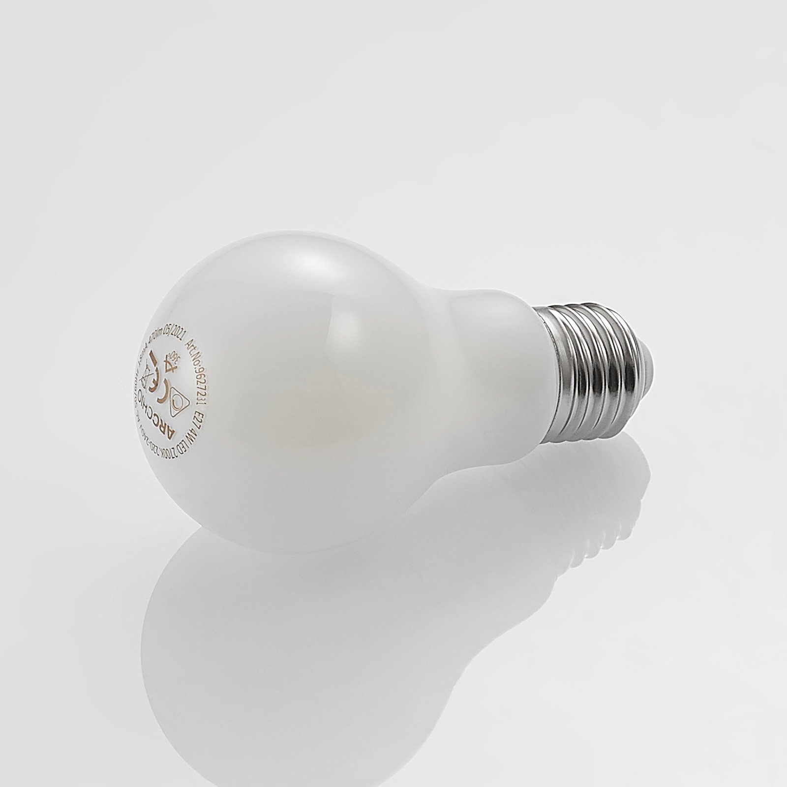 LED lamp E27 8W 2.700K dimbaar, opaal
