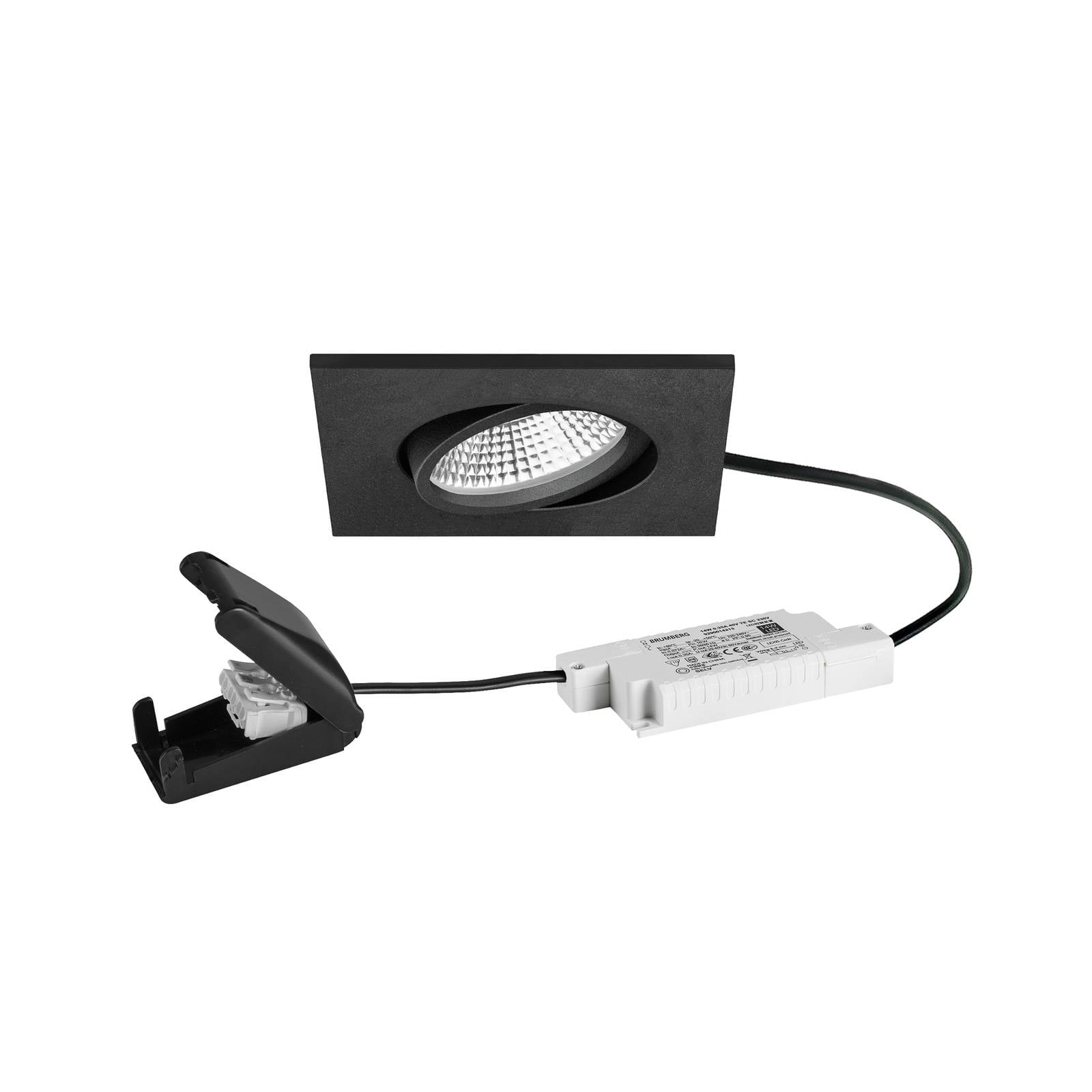 BRUMBERG BB25 Einbauspot IP65 RC Anschlussbox schwarz matt