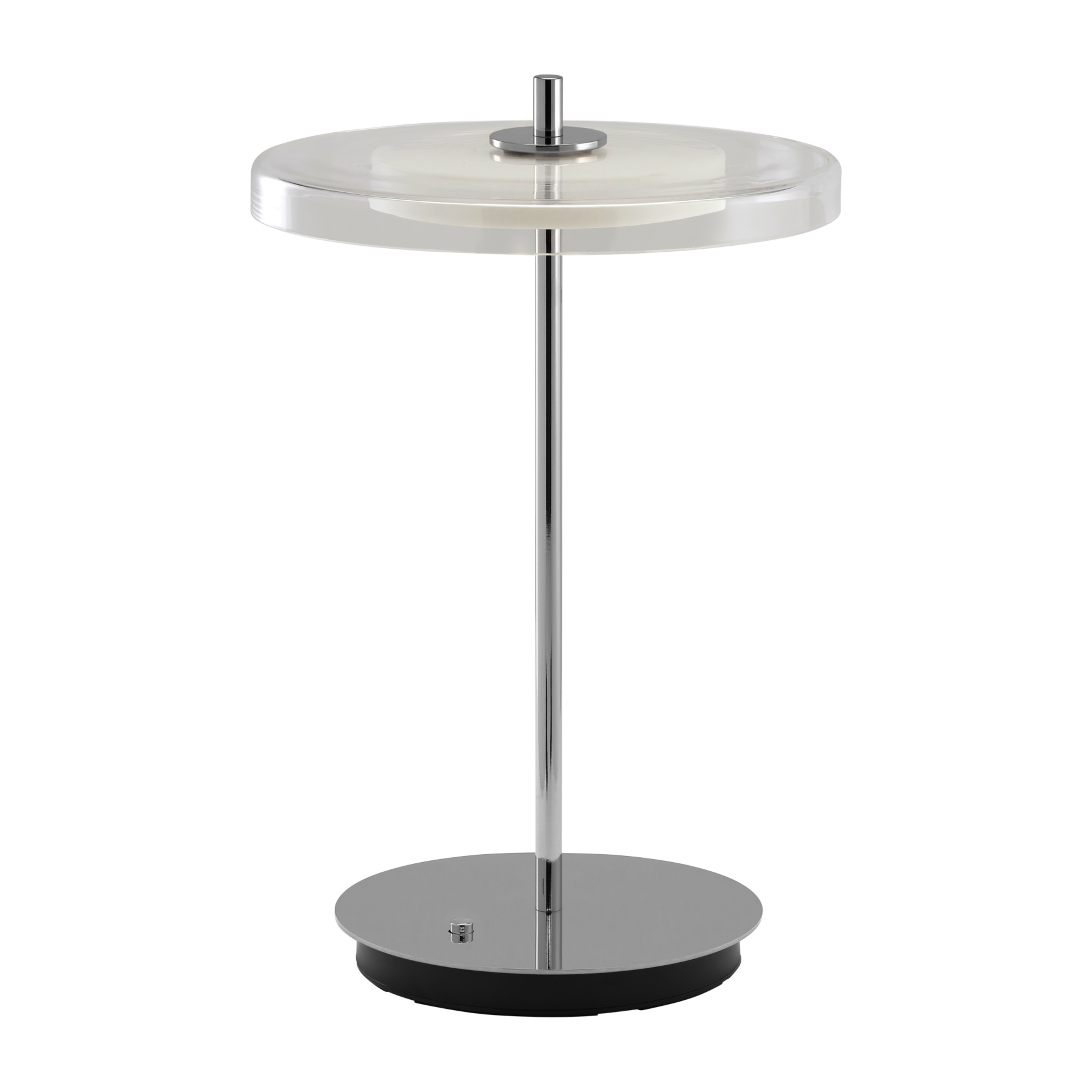 Asteria MOVE LED-acculamp staal gepolijst glas/metaal - UMAGE