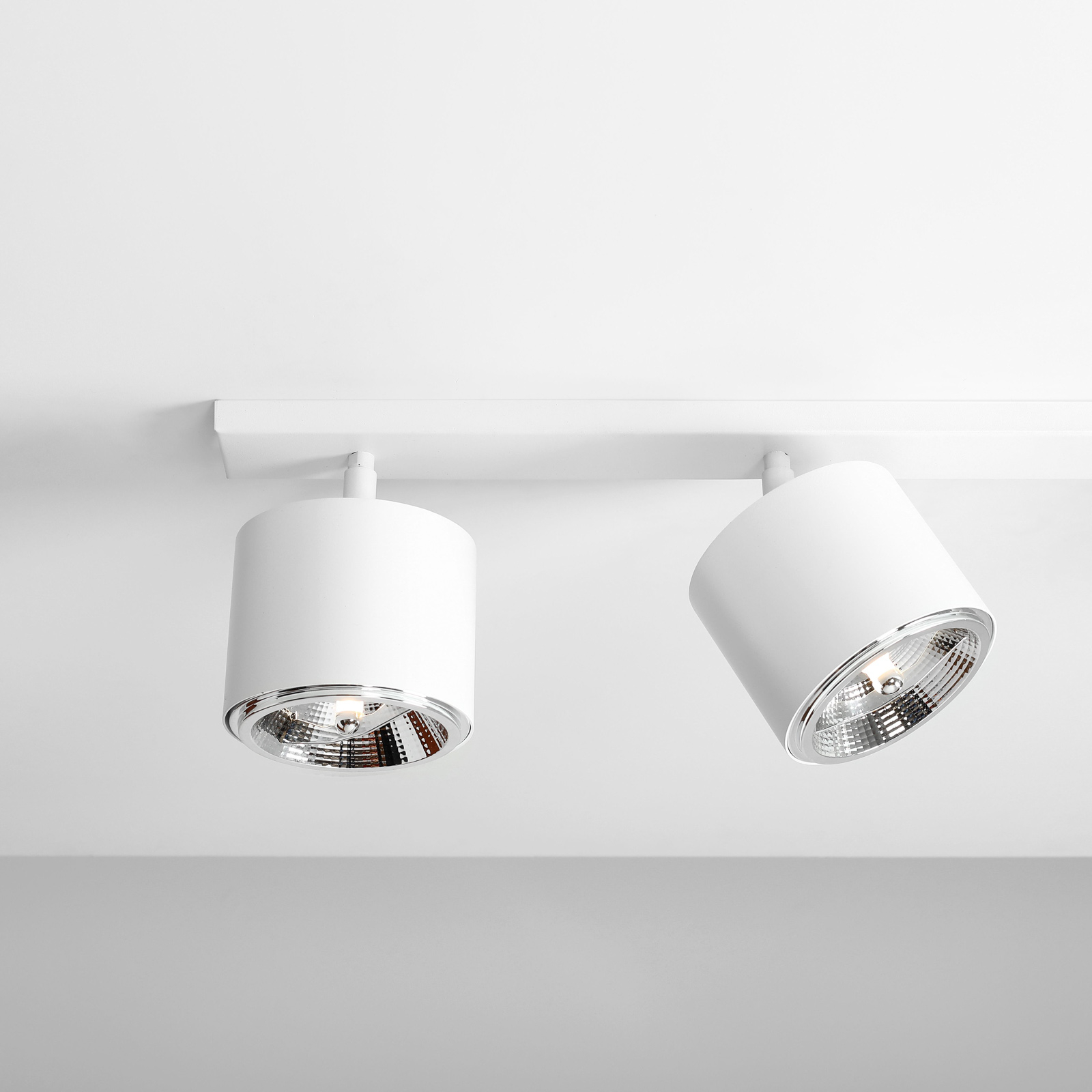 Bot ceiling spotlight, white, four-bulb