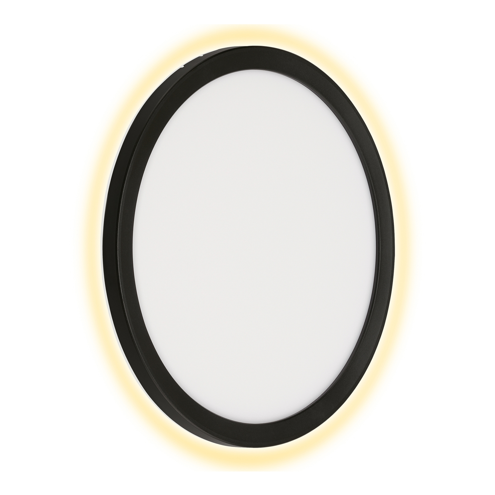 LED-Außenwandleuchte Nizza, Ø 28cm, schwarz 4.000K