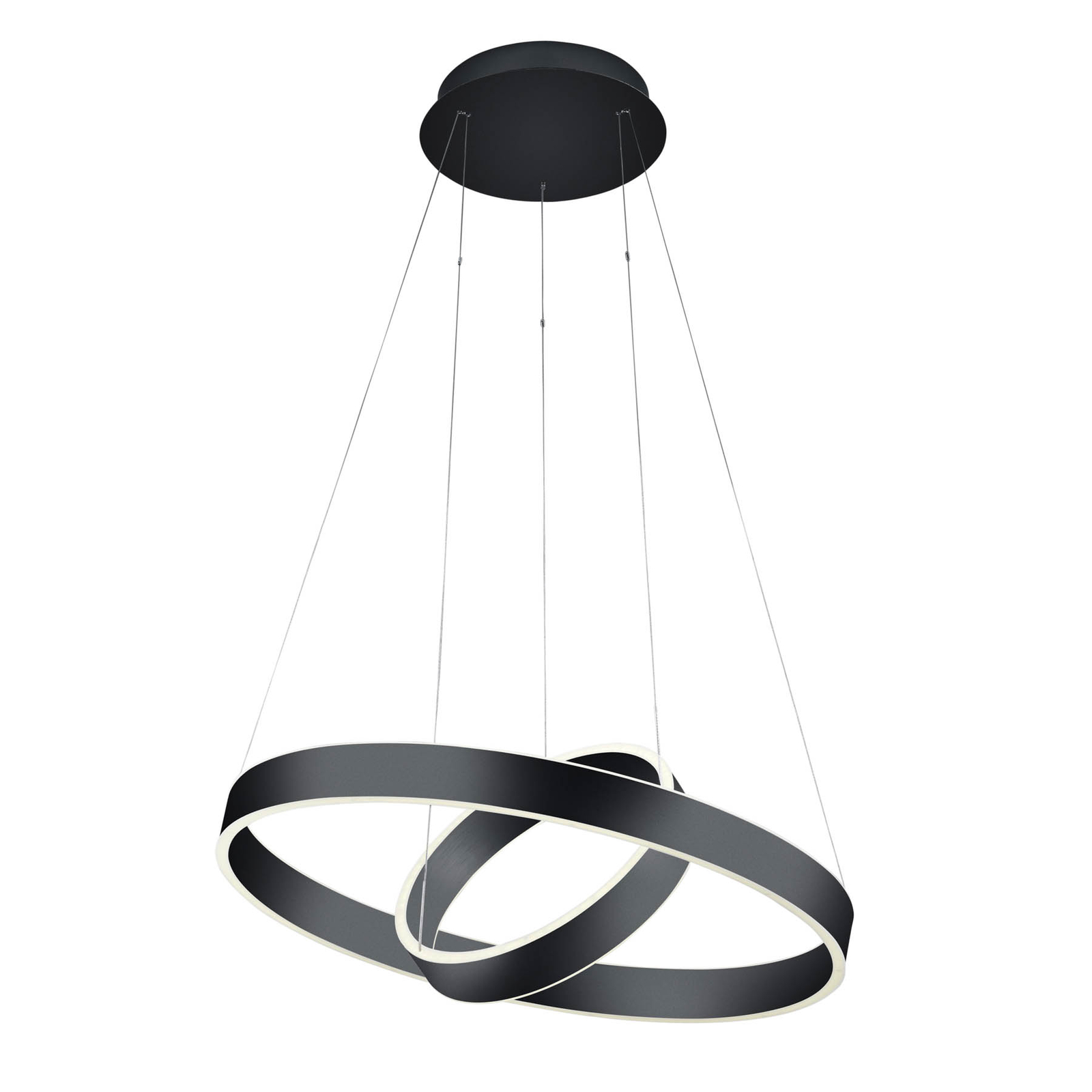 Delta LED pendant light, CCT, two rings