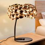 Narisa rose gold LED table lamp