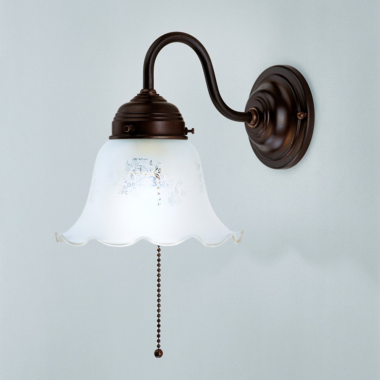 Gretchen wall light with antique mount