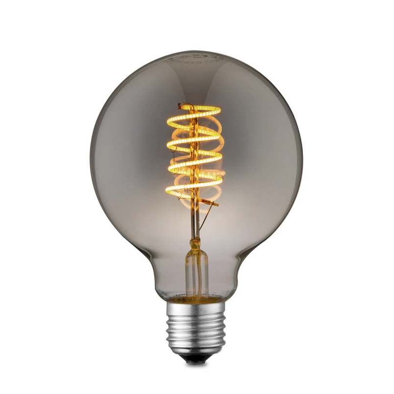 Lucande - Ampoule LED 4W Smoke G95 Dimmable E27