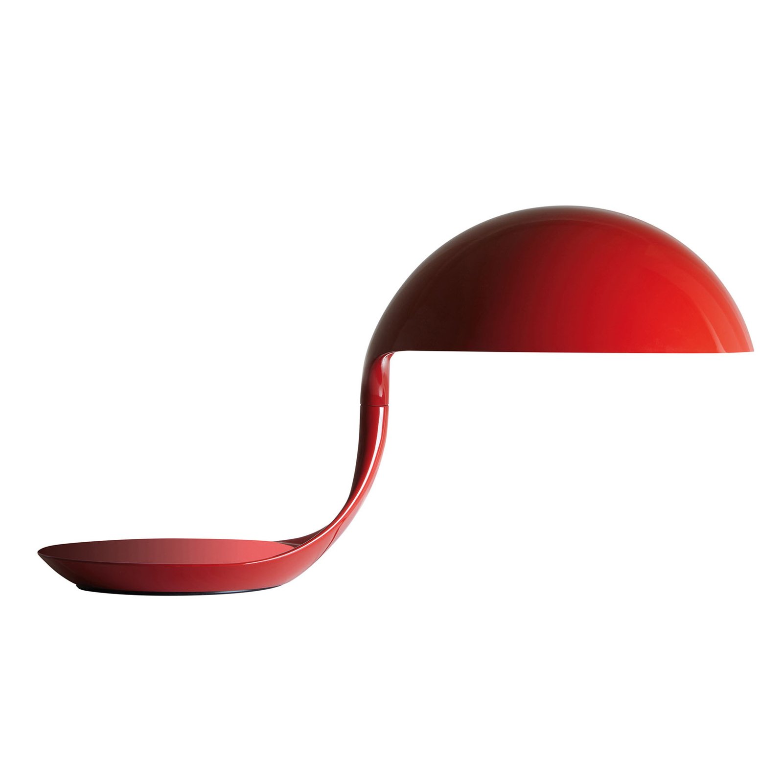 Martinelli Luce Cobra – retro stolná lampa červená