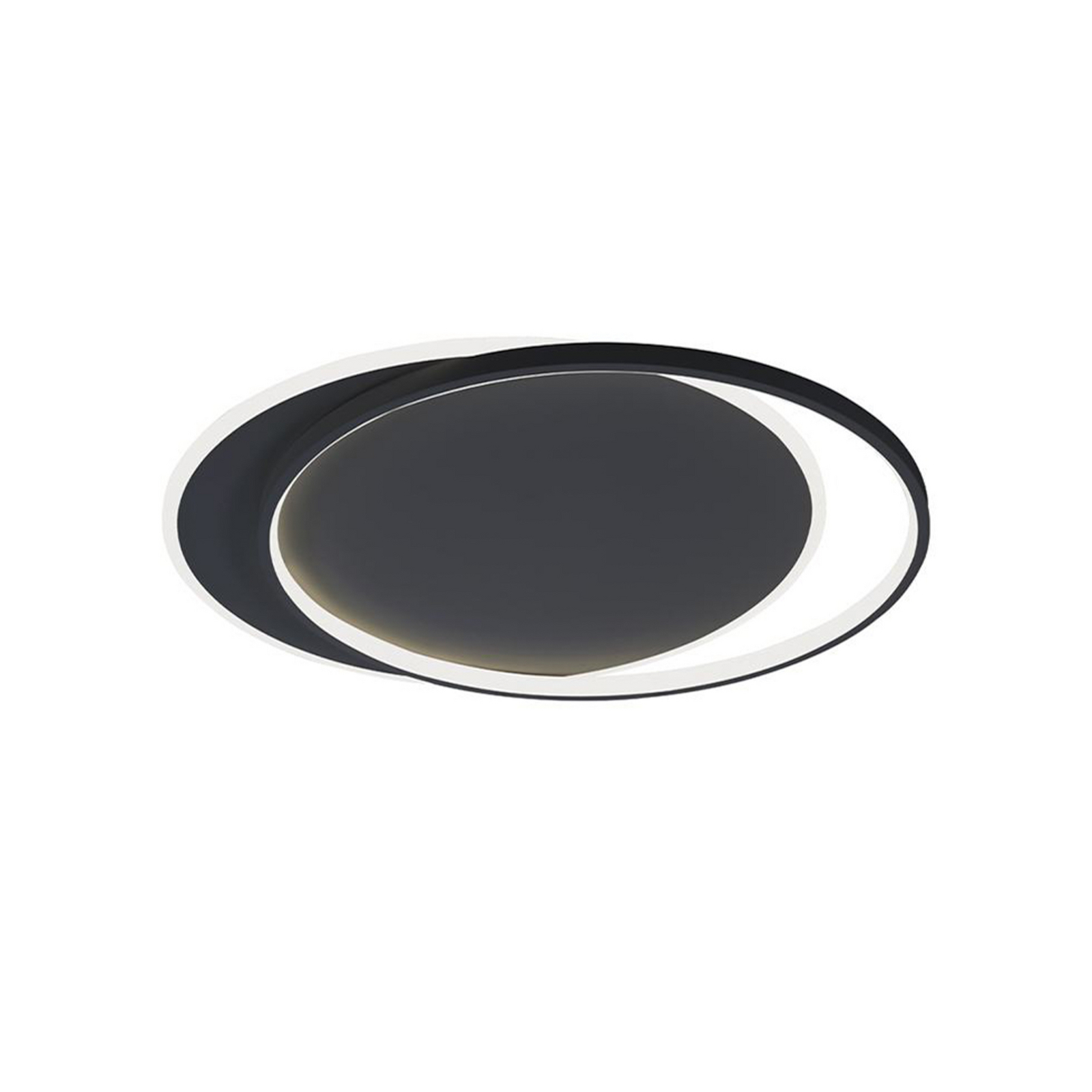 LED-Deckenlampe Evelyn, schwarz, Länge 55 cm, Metall