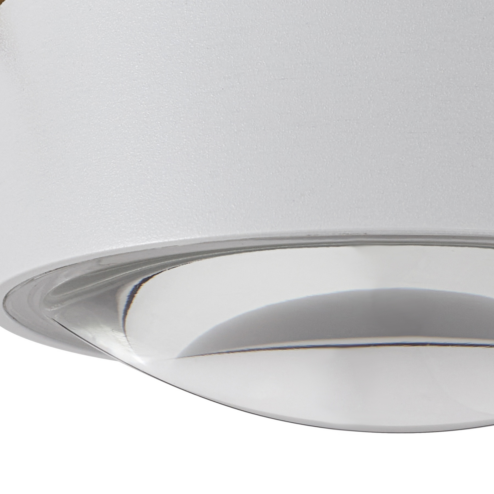 Lindby LED-Downlight Siaka, balta, metalas, Ø 5 cm, IP65