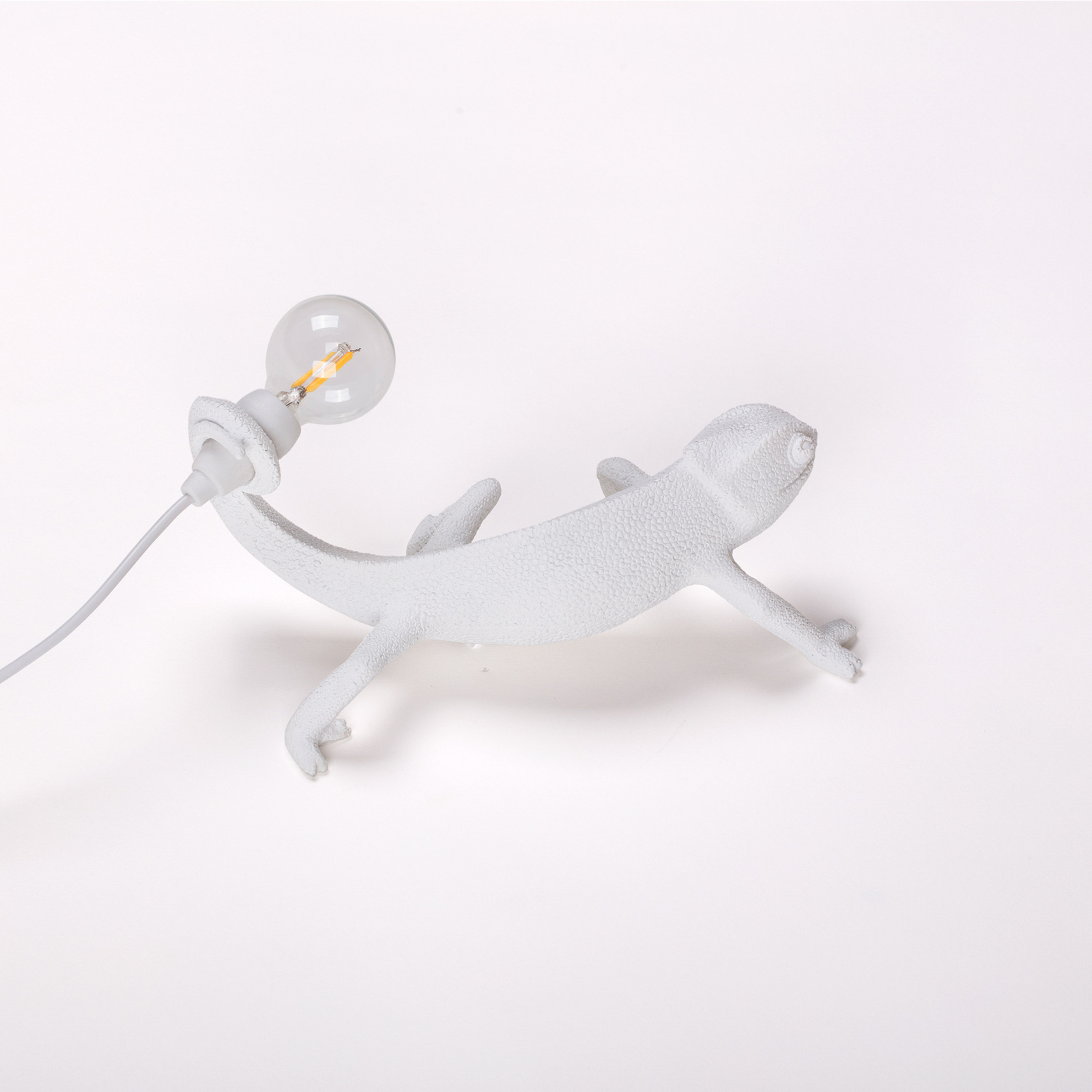 Chameleon Lamp Still LED decorative light, white, USB - SELETTI
