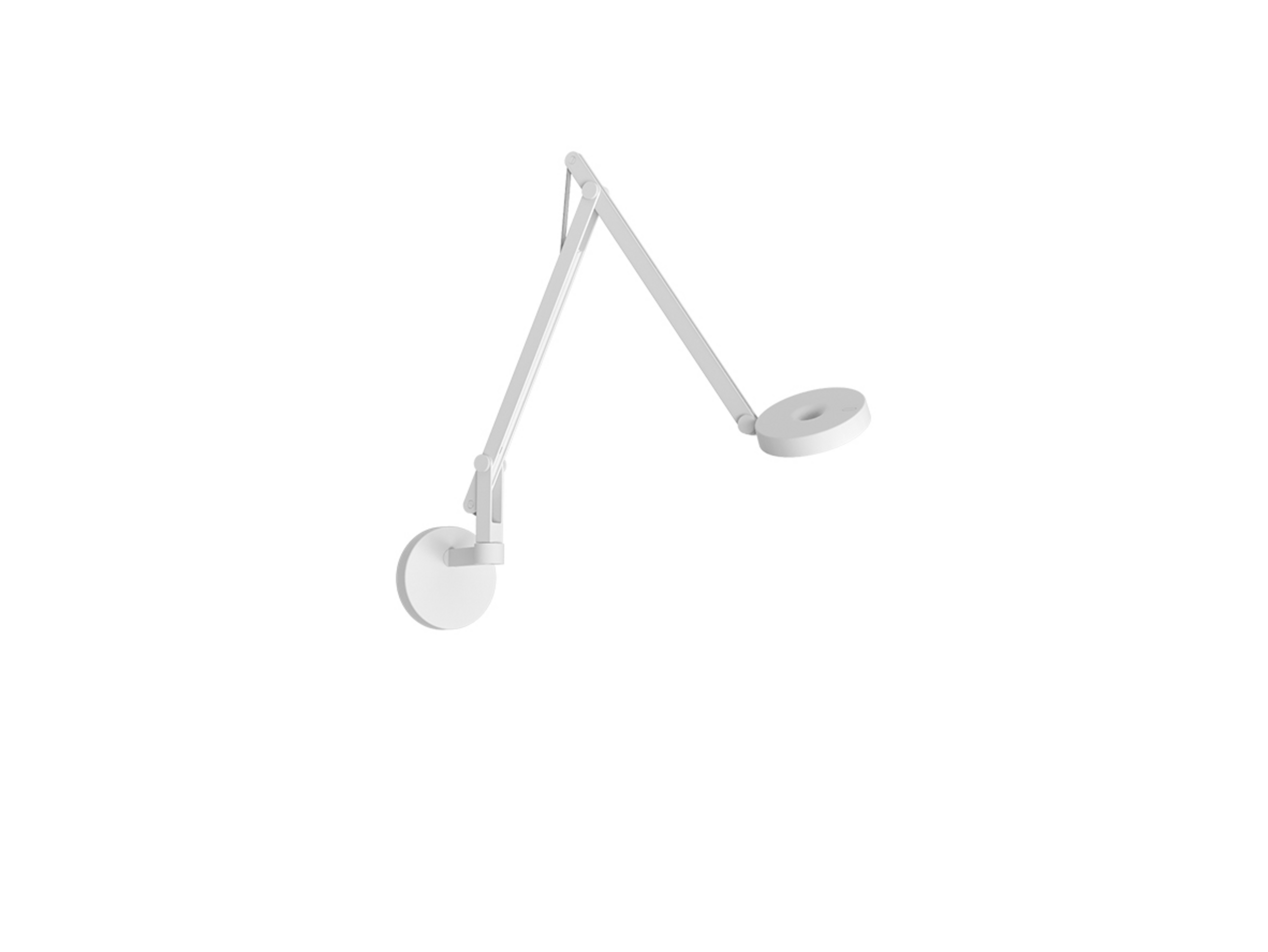 String W2 Mini Wall Lamp DTW Matt White/Silver - Rotaliana