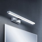 Lindby LED καθρέφτης Jukka, 60 cm, χρώμιο, μέταλλο, IP44