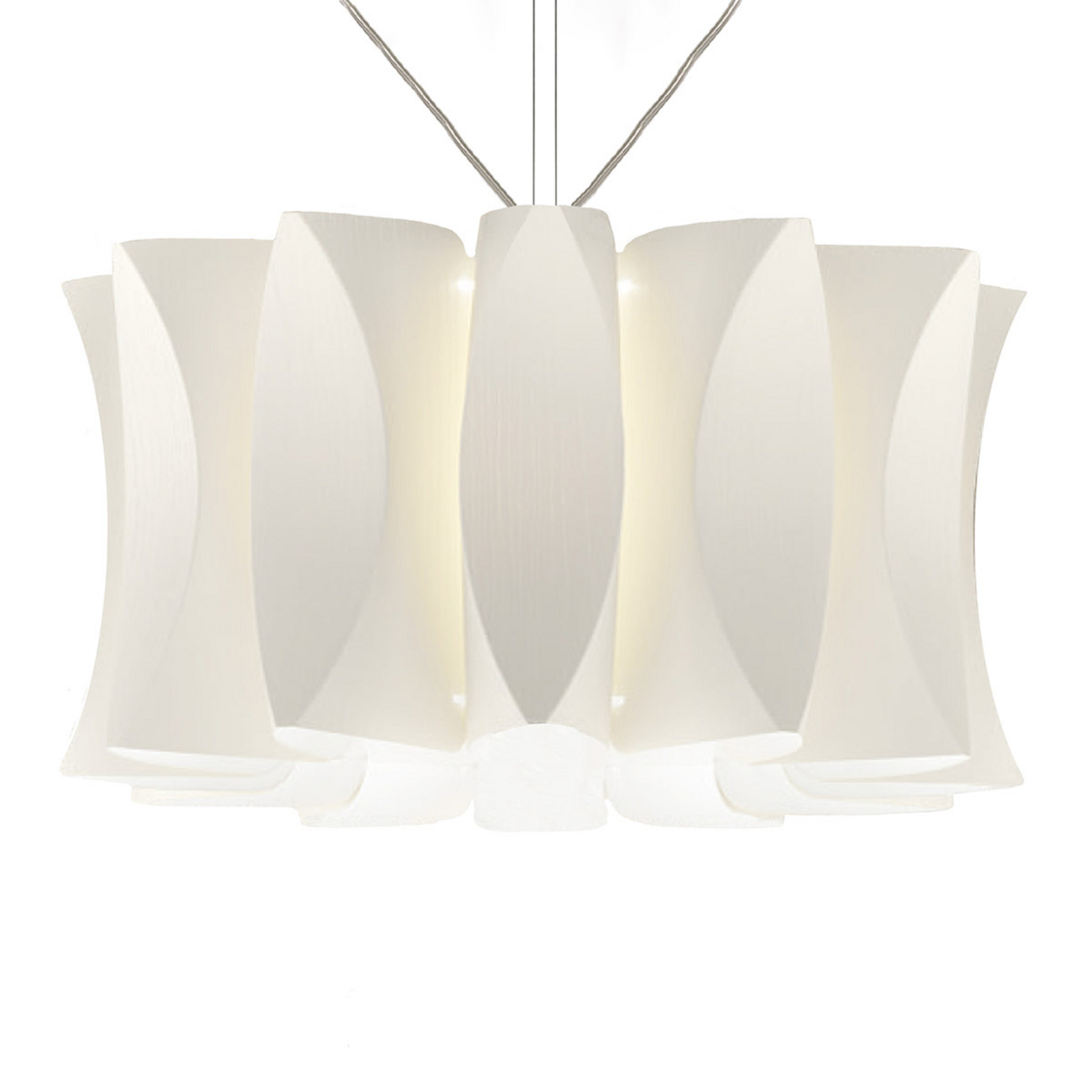 Virus hanging light with wood decor