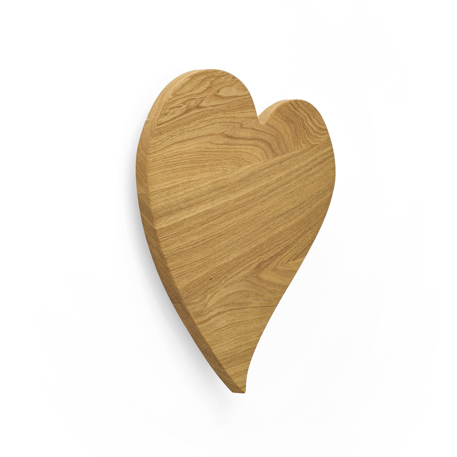 HerzBlut Aplique de pared LED corazón mini, 34 cm, madera, enchufe