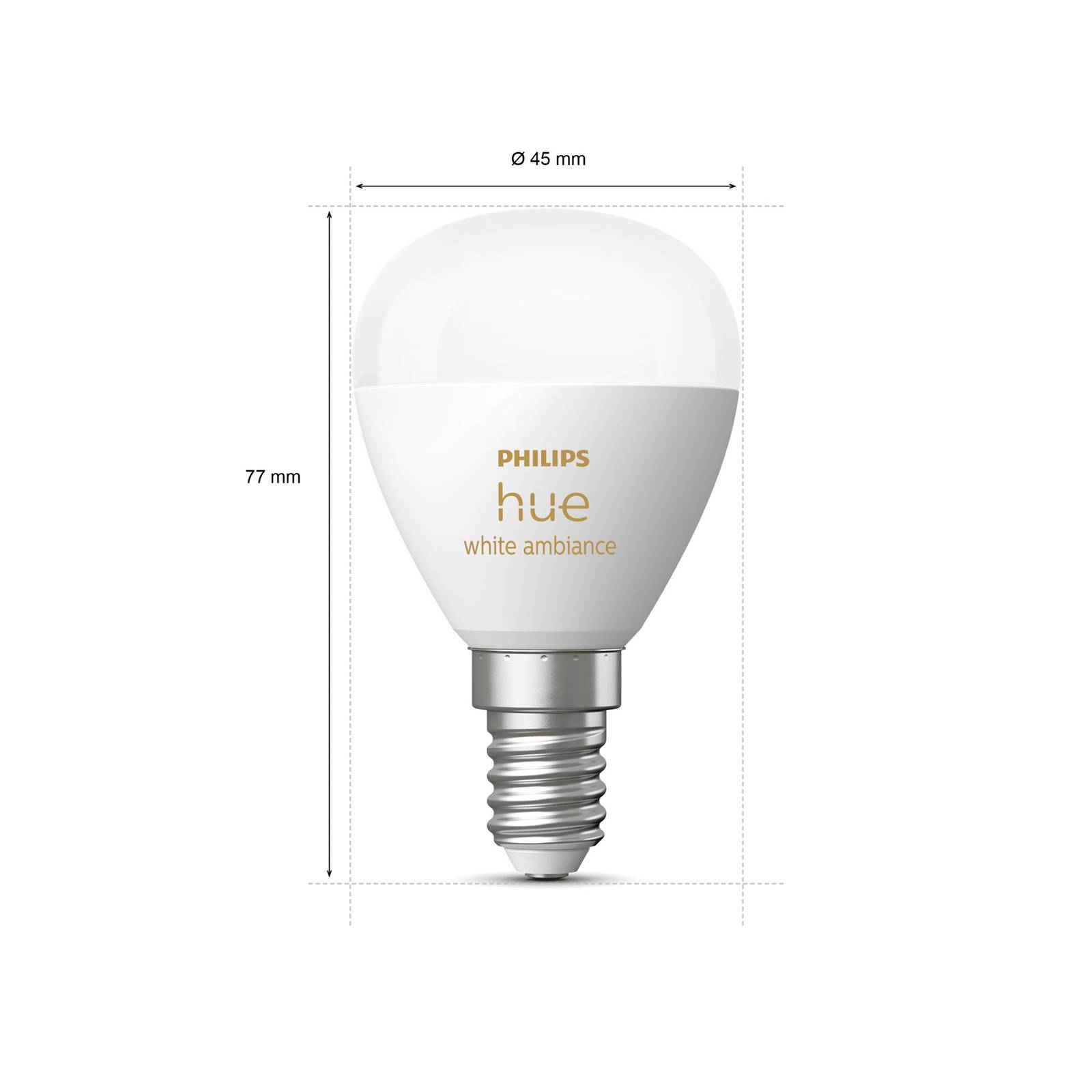 Image of Philips Hue White Ambiance goutte E14 5,1 W 470 lm 8719514491106