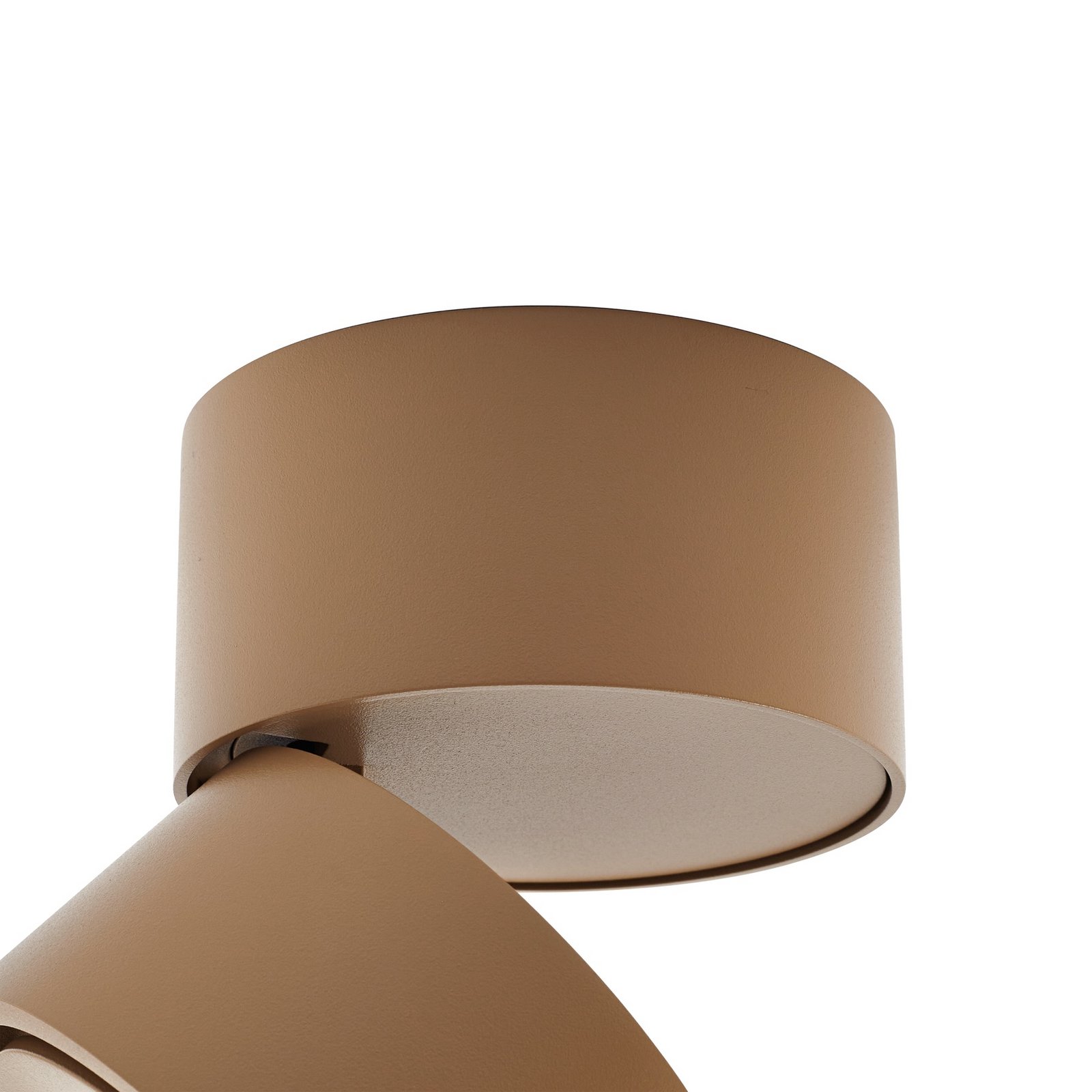 Spot pour plafond LED Arcchio, marron, à 1 lampe, 8,9 W