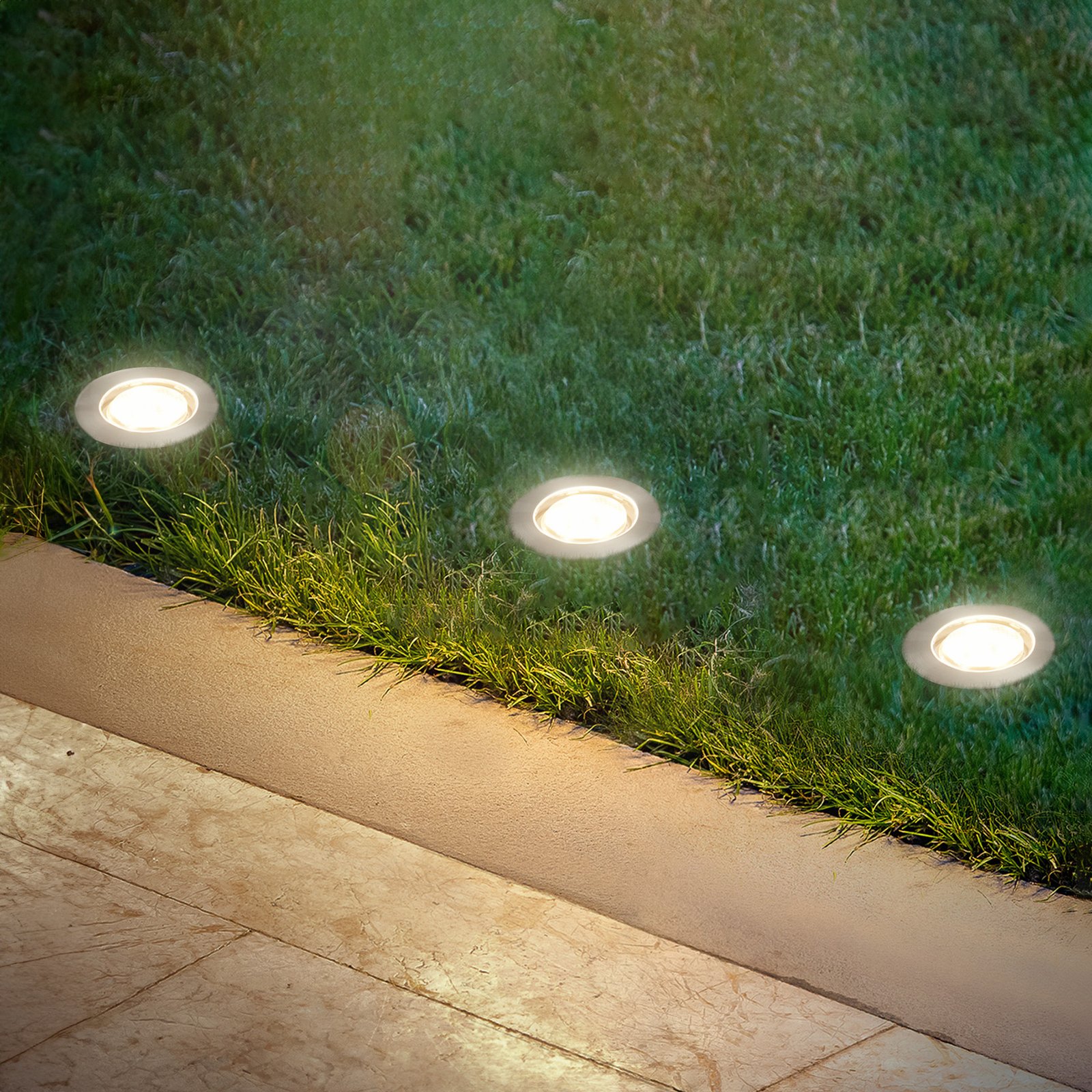 Zapuštěné LED reflektory 3916032 IP67 12 V 3dílná startovací sada Ø 4,5 cm