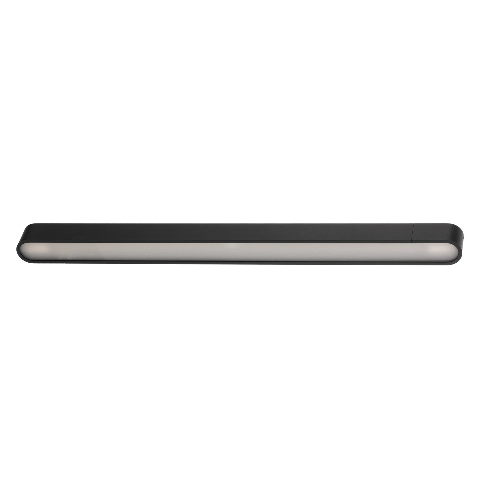 Plafondlamp Soft, 95 x 6 cm, grafiet, aluminium, G13