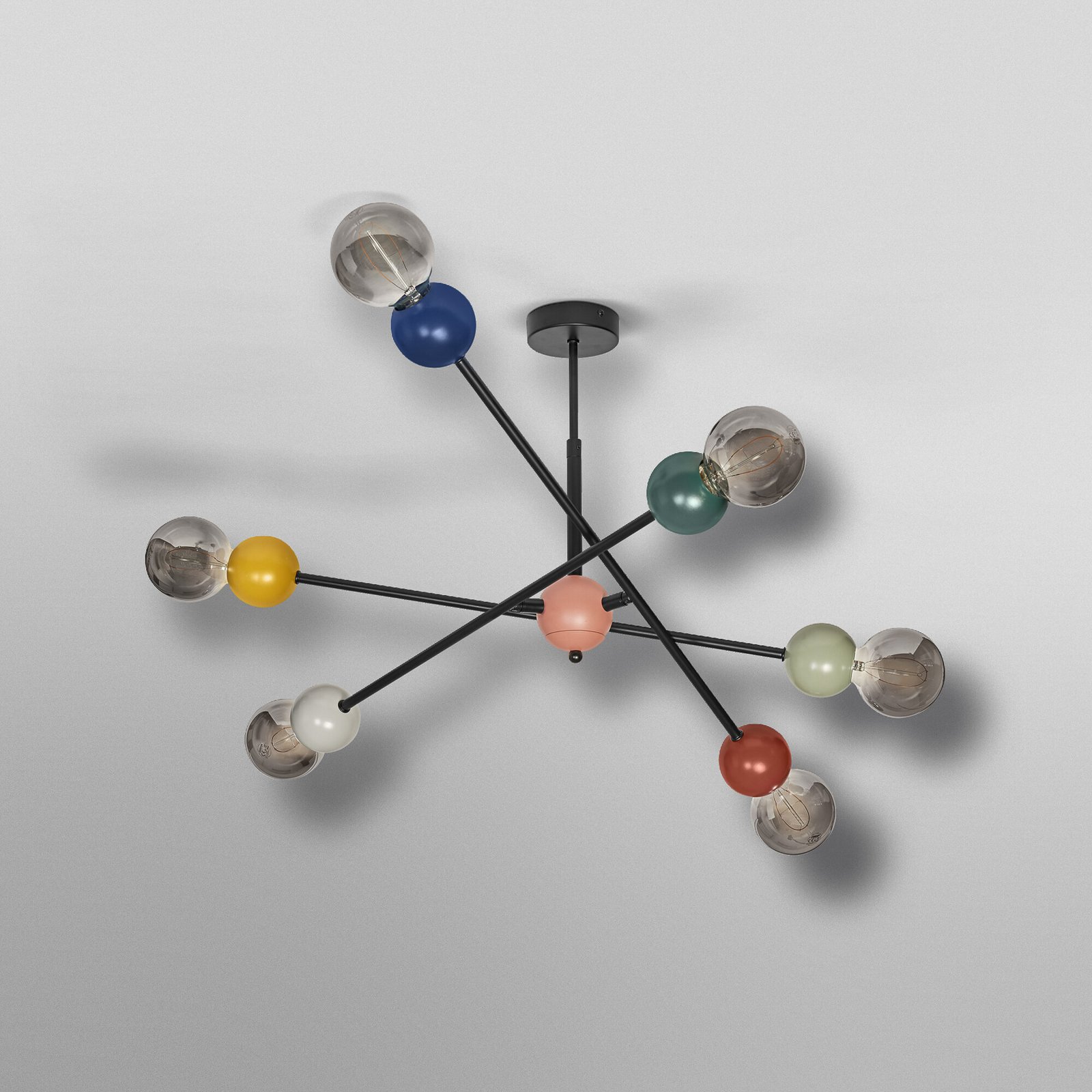 Plafonnier OSRAM Decor Bubble, à 6 lampes, acier, multicolore, E27