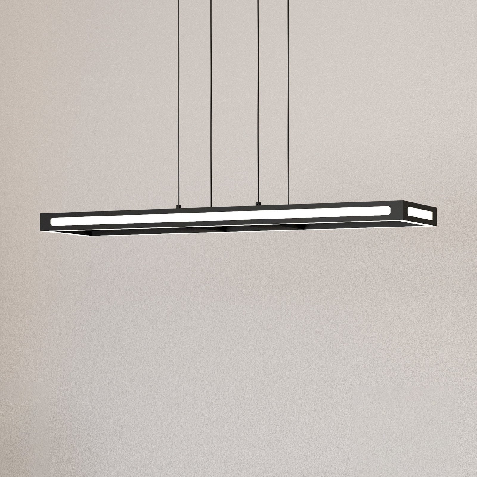 EGLO connect lampă suspendată LED Savilanas-Z 77 cm negru - Camera de zi / sufragerie - modern