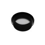 Lelanto recessed spotlight, black, plaster, Ø 10 cm, GU10