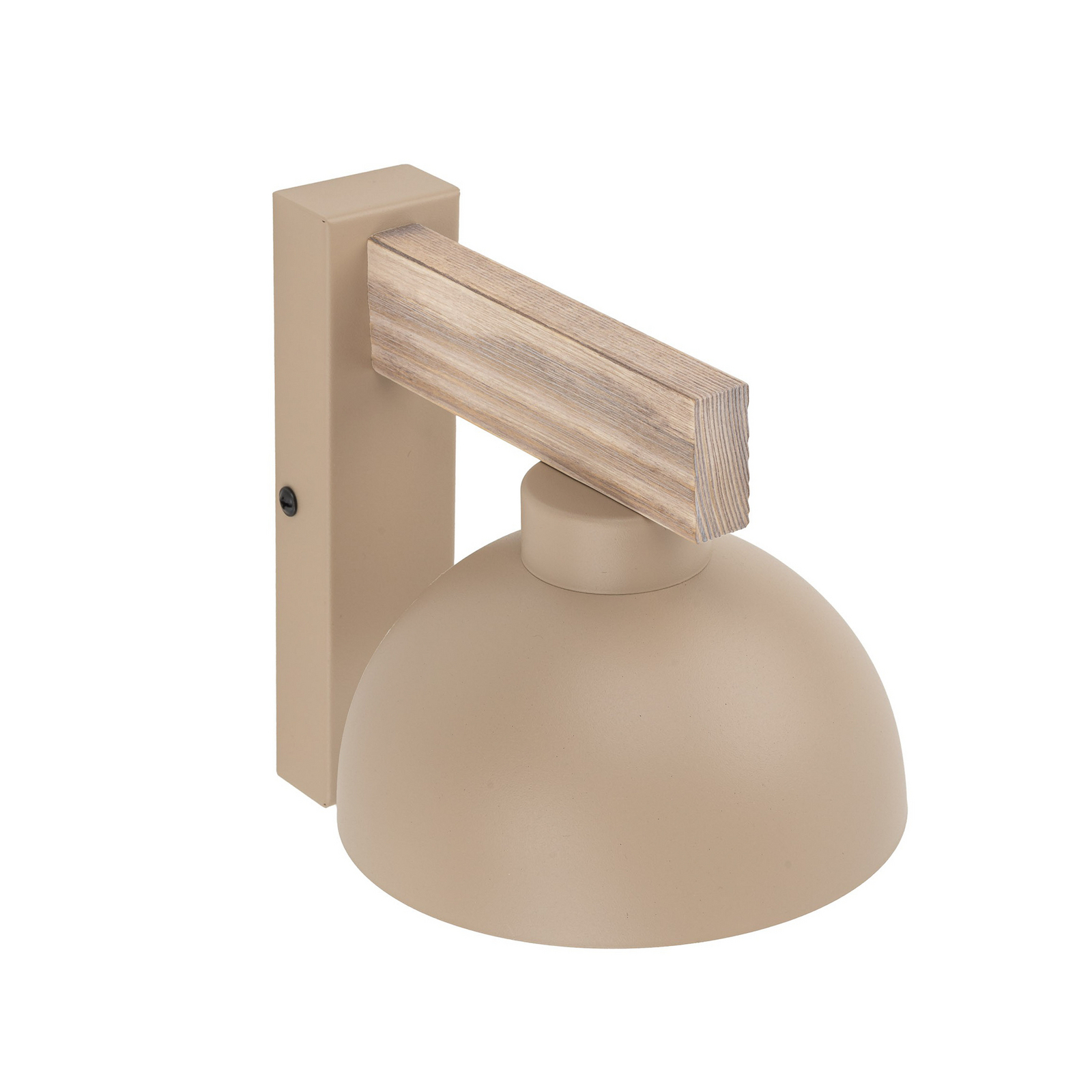 Sieninis šviestuvas „Oslo“, smėlio spalvos, metalinis, 20 cm aukščio, E27