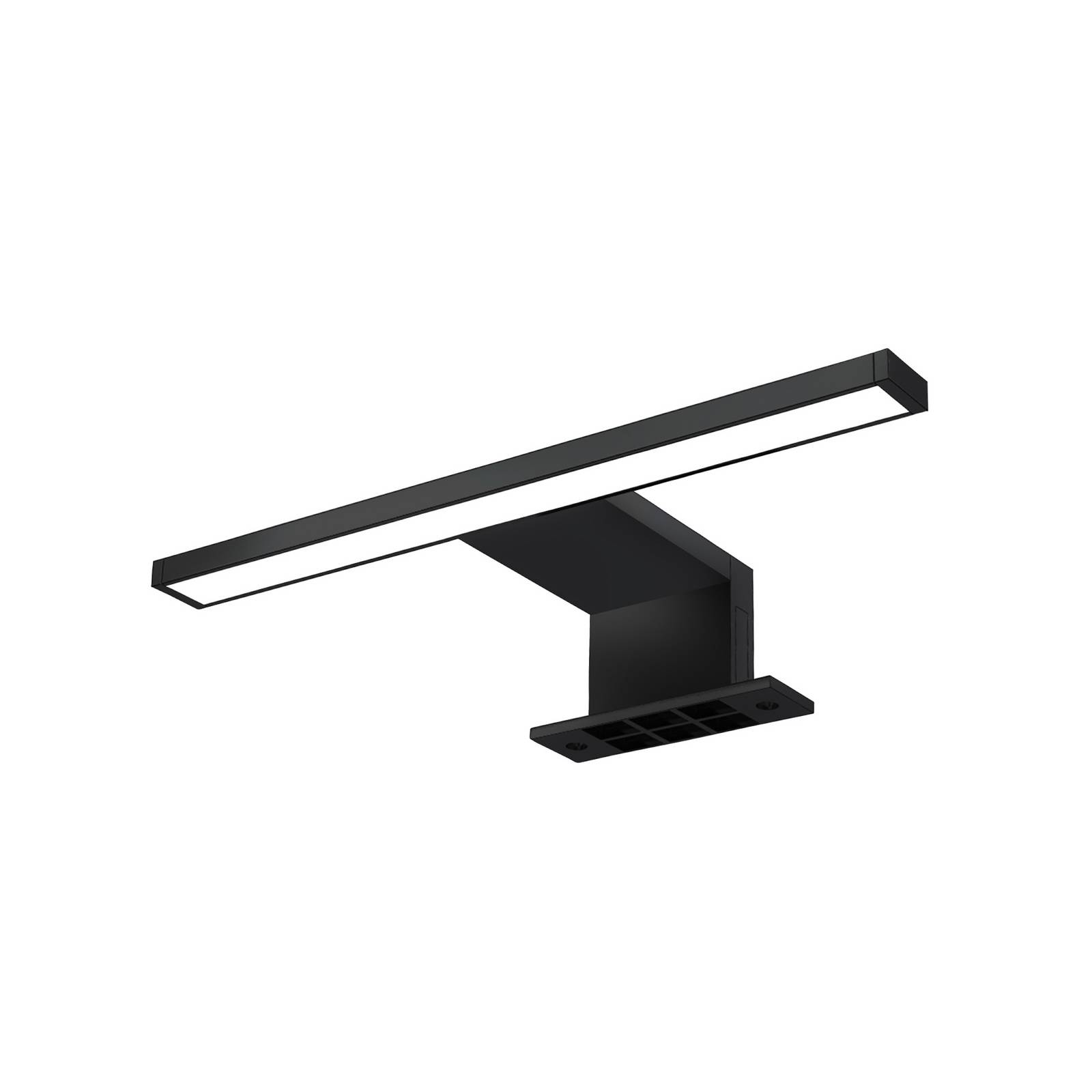 Led Bad Spiegelleuchte Badezimmer Beleuchtung Aufbau IP44 Schminklicht schwarz - Bklicht