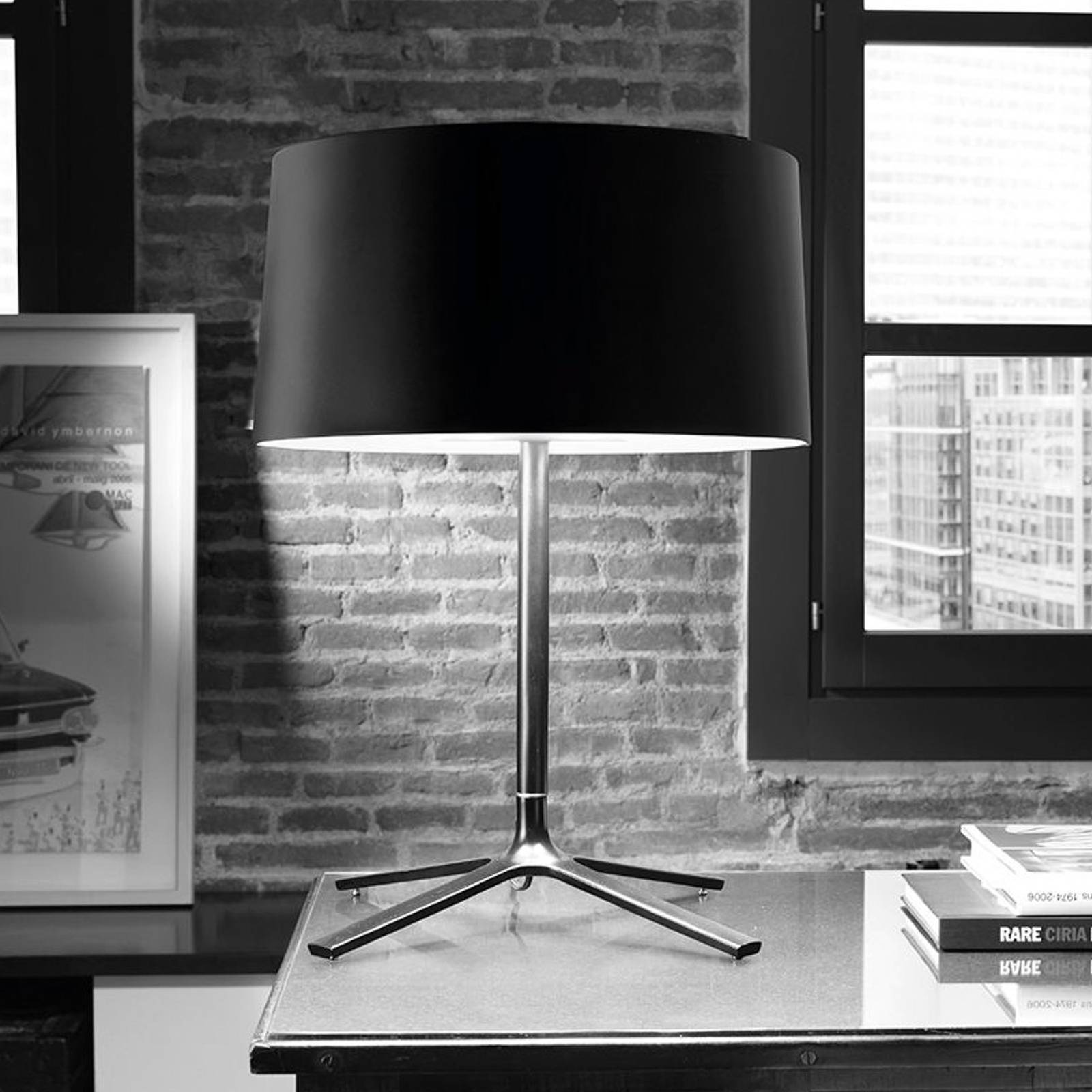 LEDS-C4 Grok Hall stolní lampa s látkovým stínidlem, černá