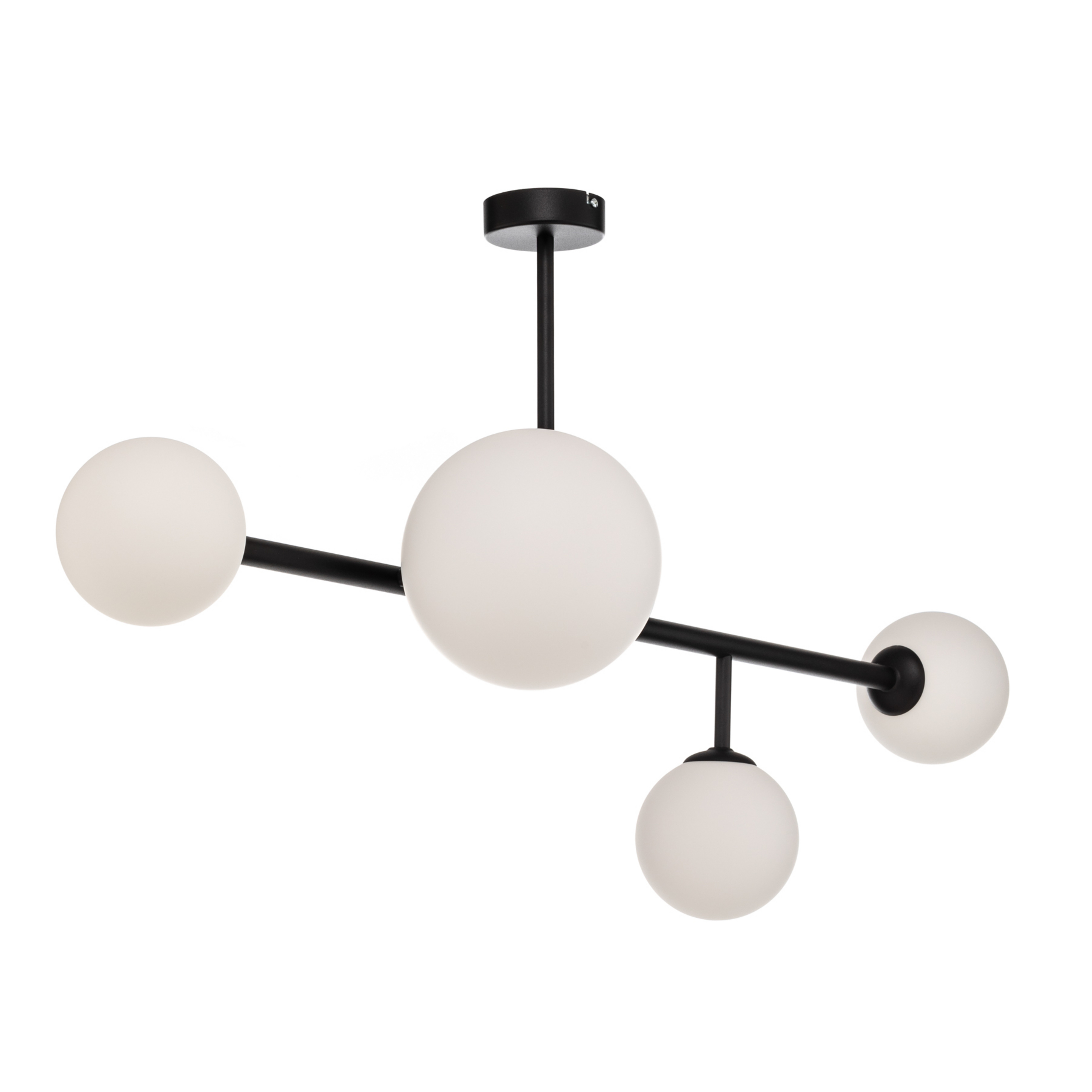 Dione plafondlamp, zwart, 4-lamps - ALDEX