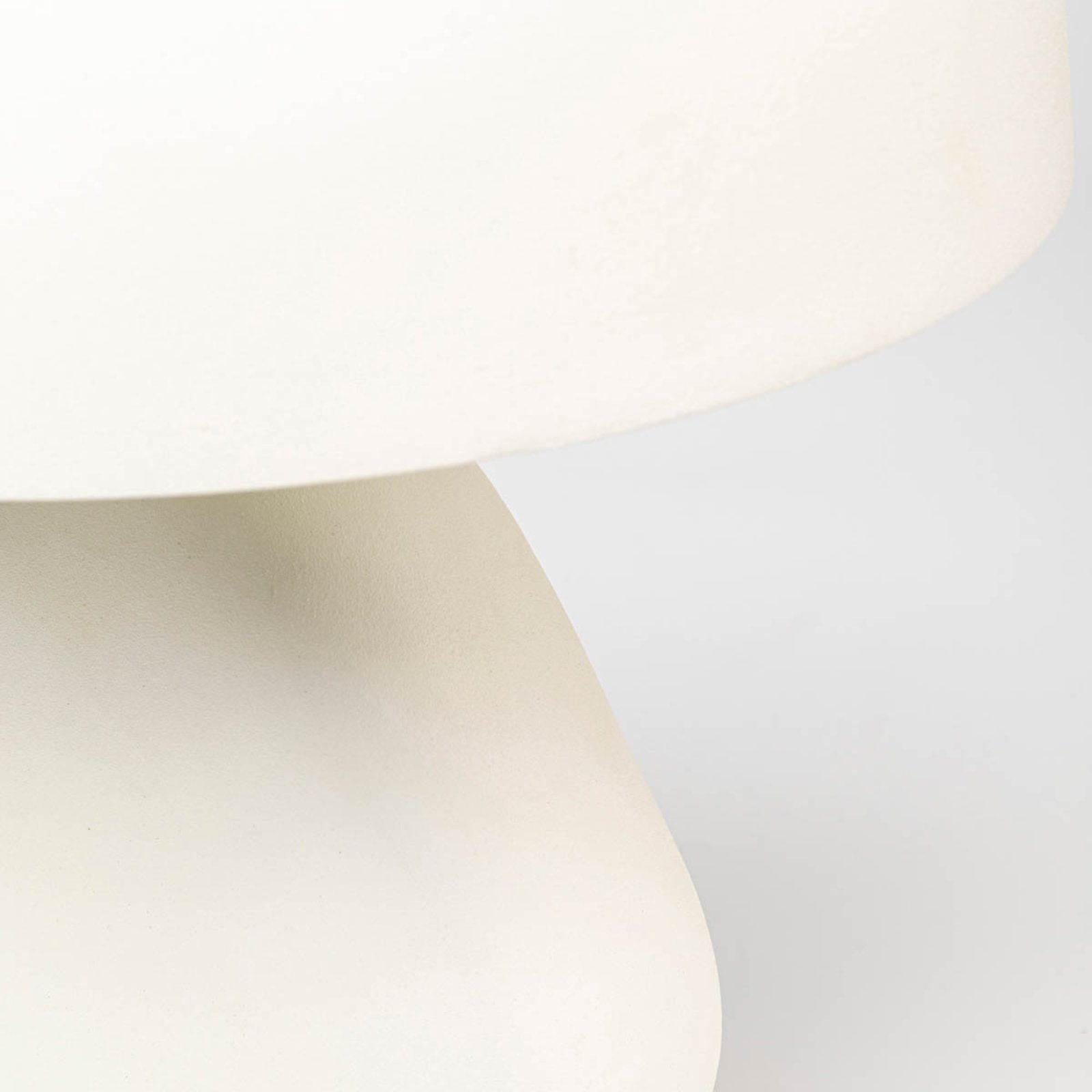 KARE Lampe à poser Nube, blanc, acier émaillé, hauteur 27 cm