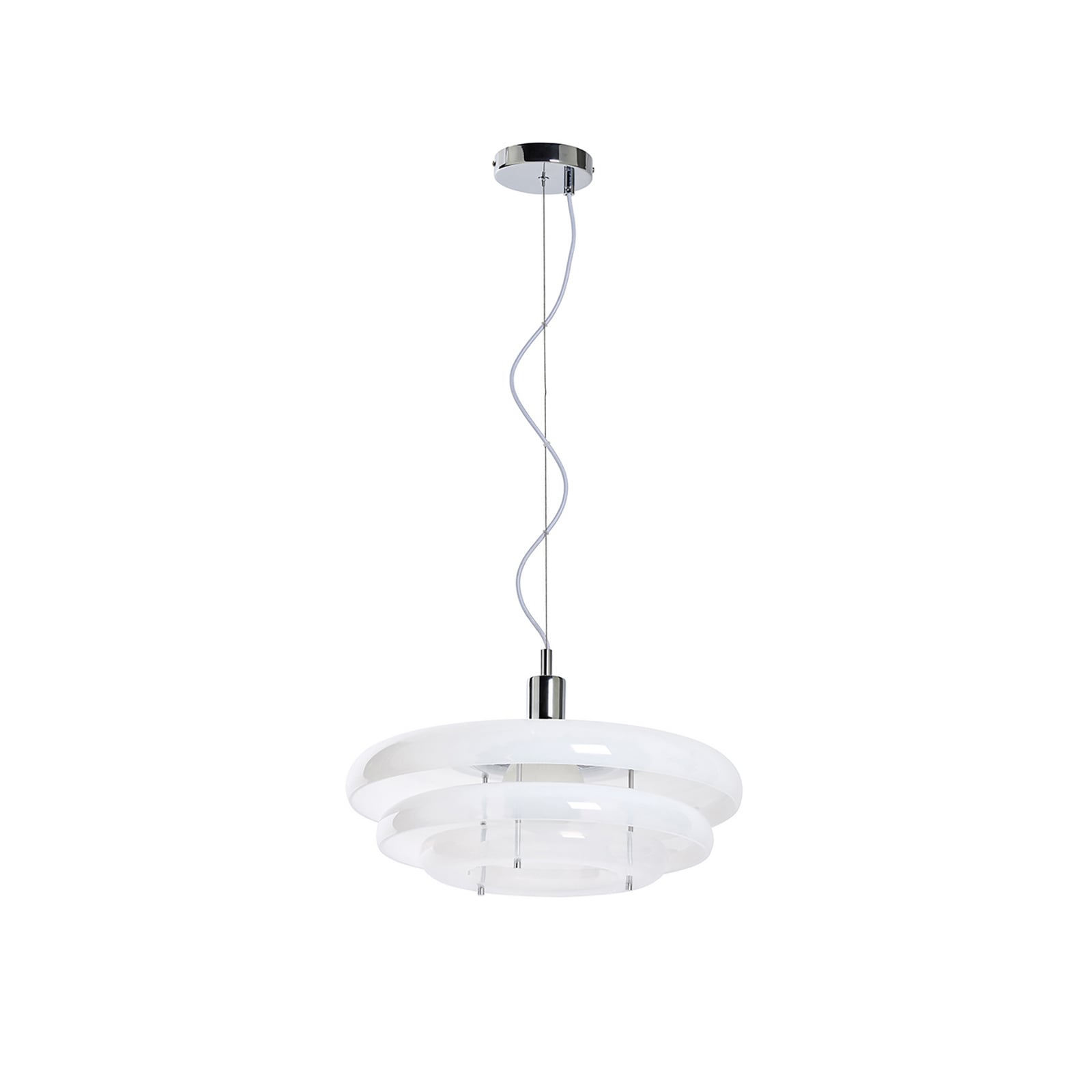 Viseća lampa "Zalazak sunca" Ø 45 cm, maglovito bijela - MARKET SET