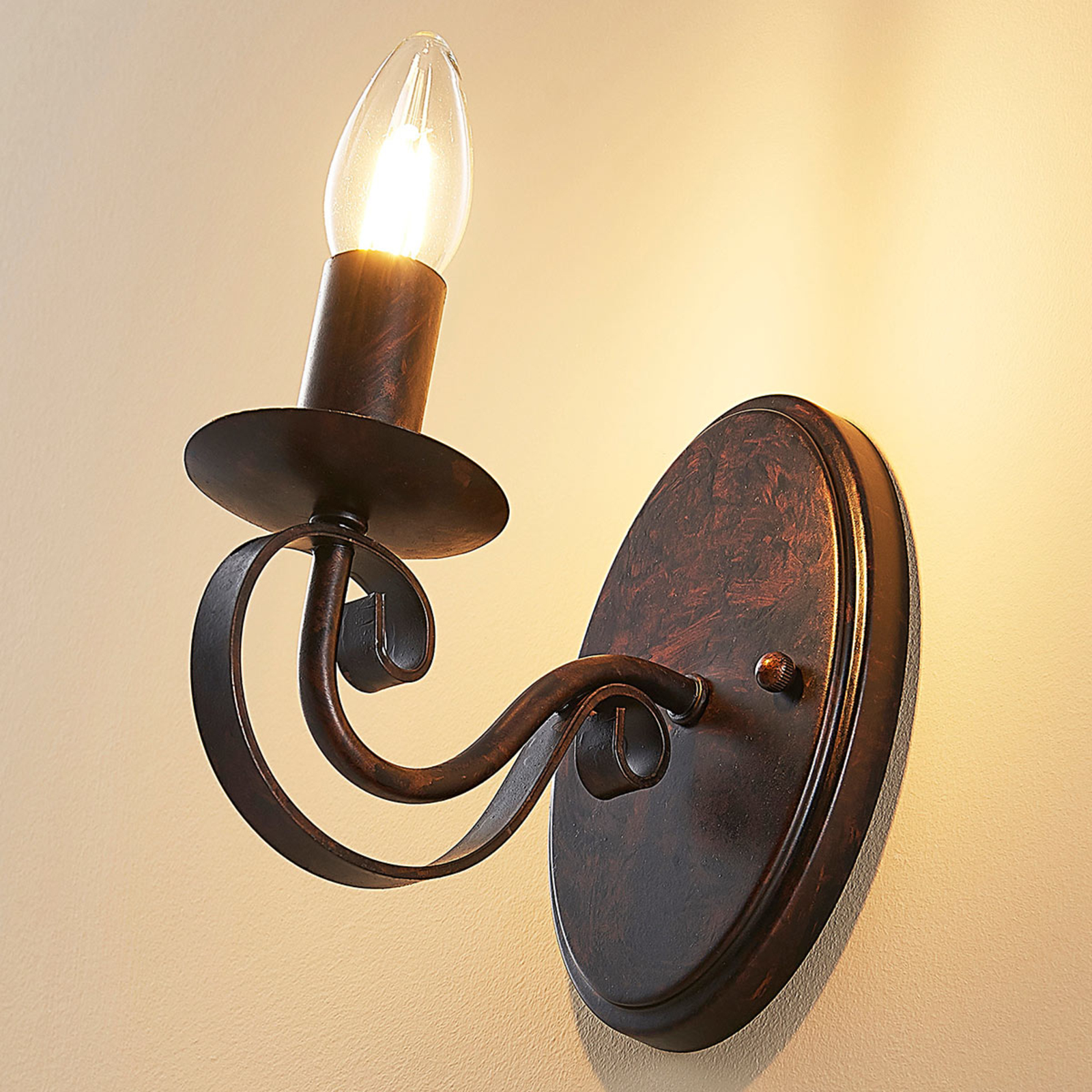Caleb wall light in a country house style