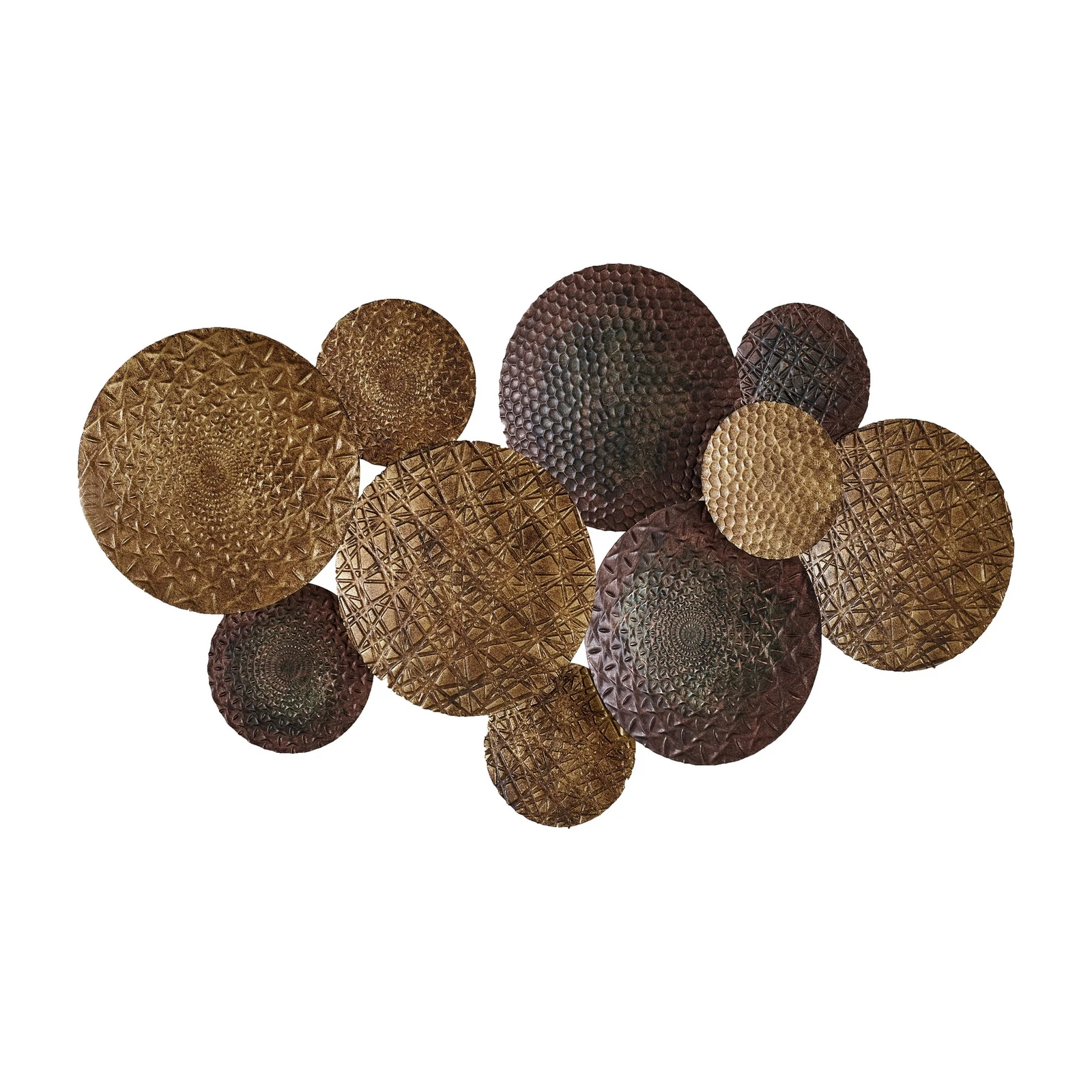 Aplique de pared Lindby Soraya, dorado/cobre, metal, 2 luces, 51cm