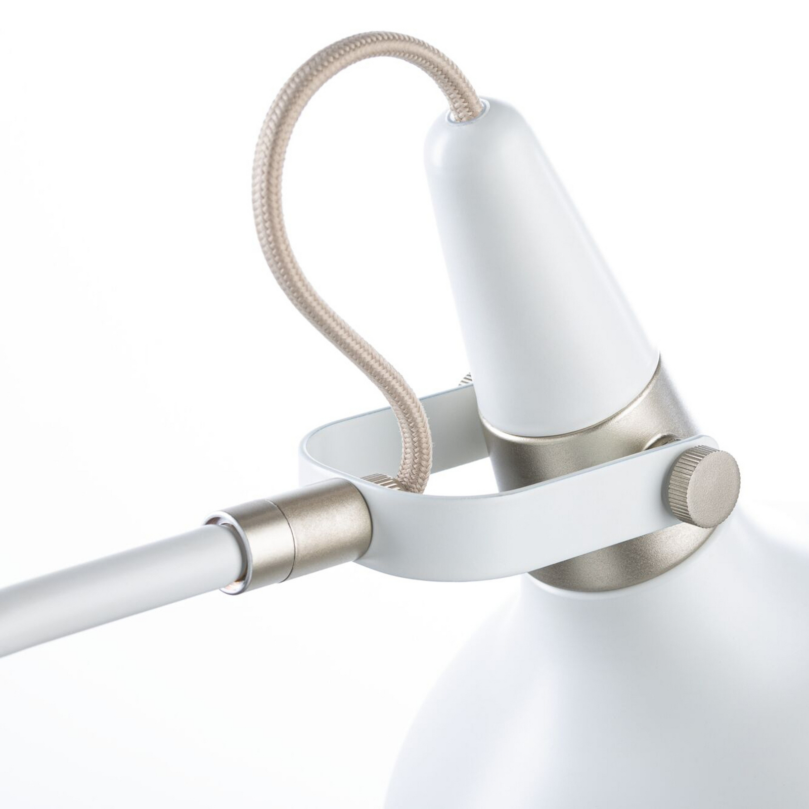 Paulmann Juna STYLE floor lamp, white, height 158 cm, metal