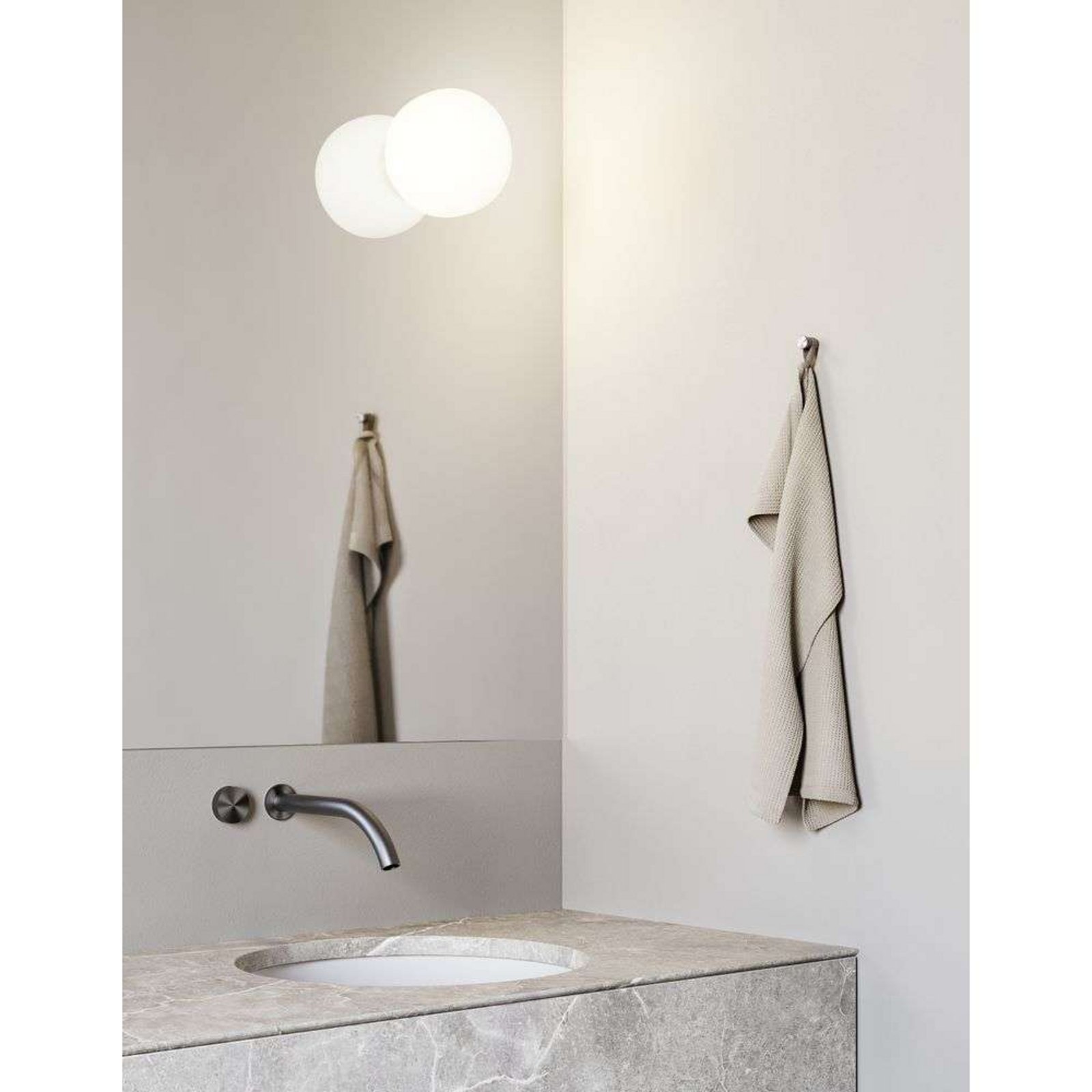 Volum Mirror 22 Aplique de Pared Glossy White - Lodes