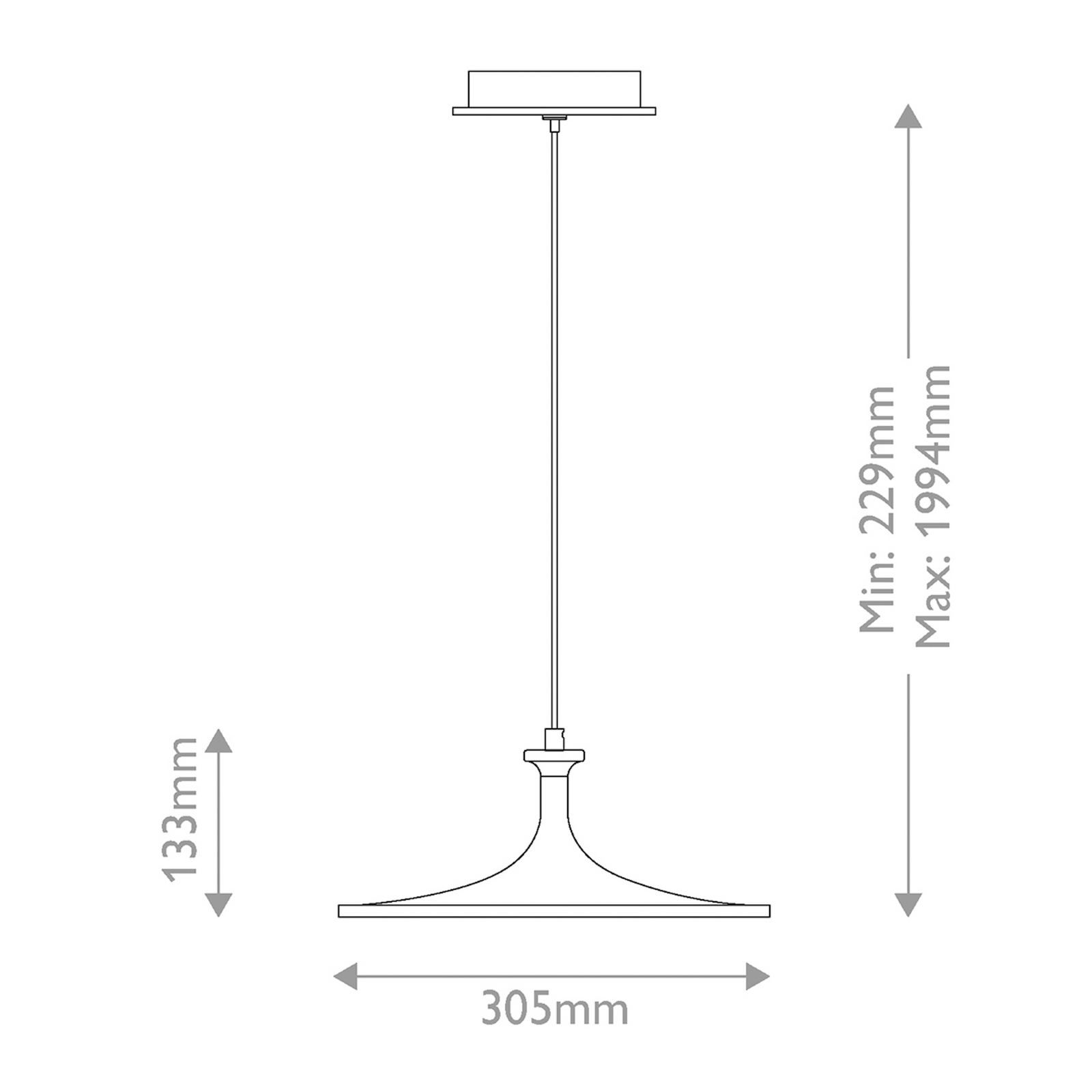 LED-Hängelampe Issa, goldfarben, Ø 31 cm, Metall, dimmbar LED-Hängelampe Issa, goldfarben, Ø 31 cm, Metall, dimmbar