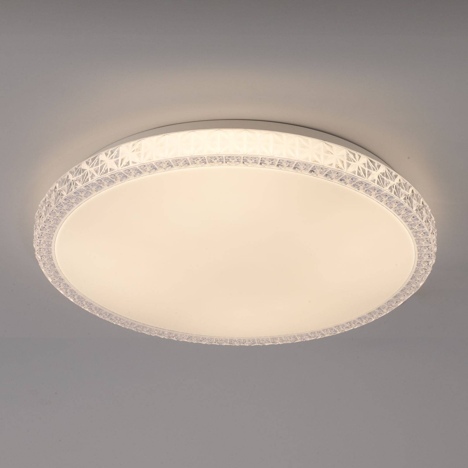 Lampa sufitowa LED Naxos, zmiana barw RGB, biała