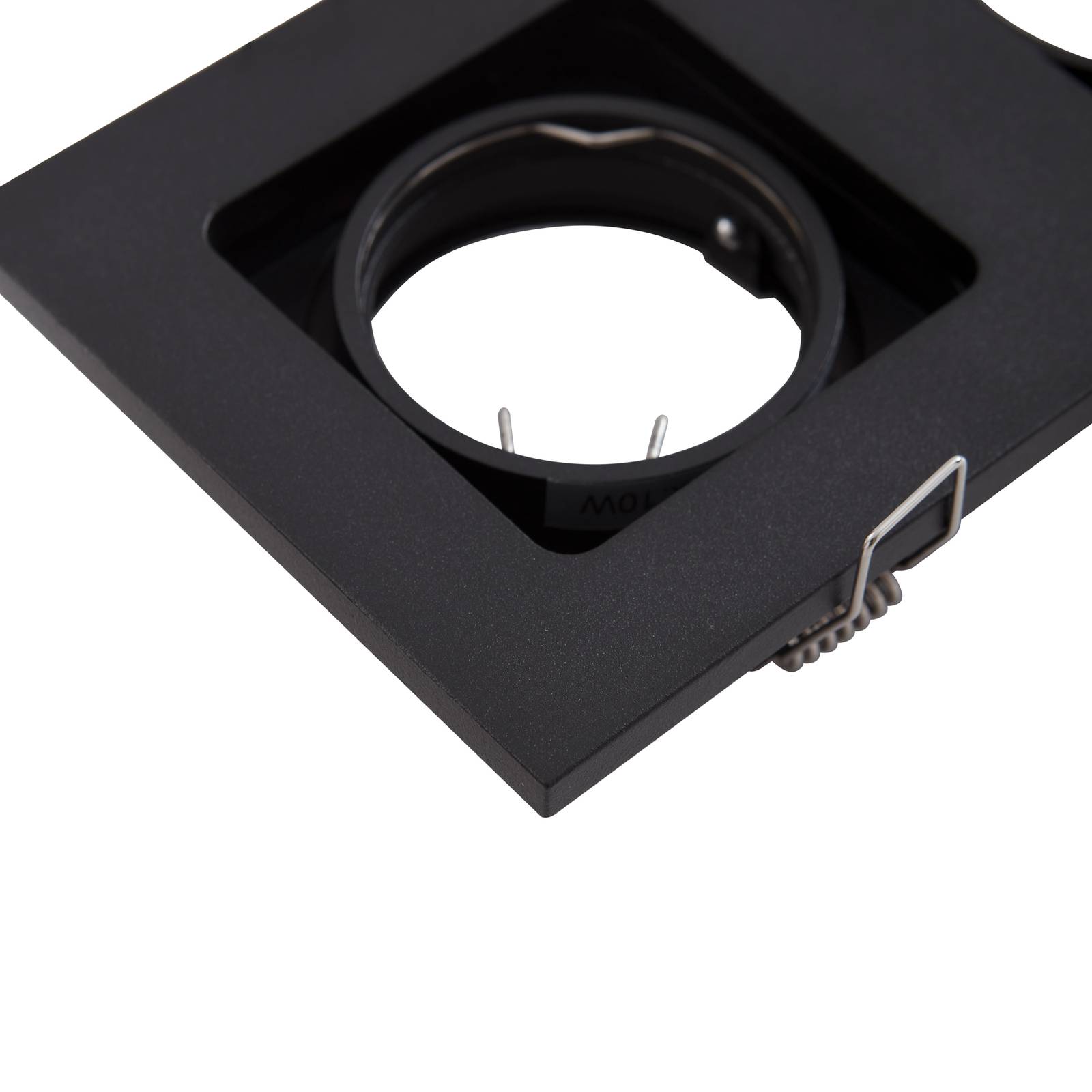 Lindby downlight Thorid, czarny, 19 x 10 cm, 2-punktowa, GU10