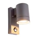 Rombe outdoor wall light with a sensor, one-bulb