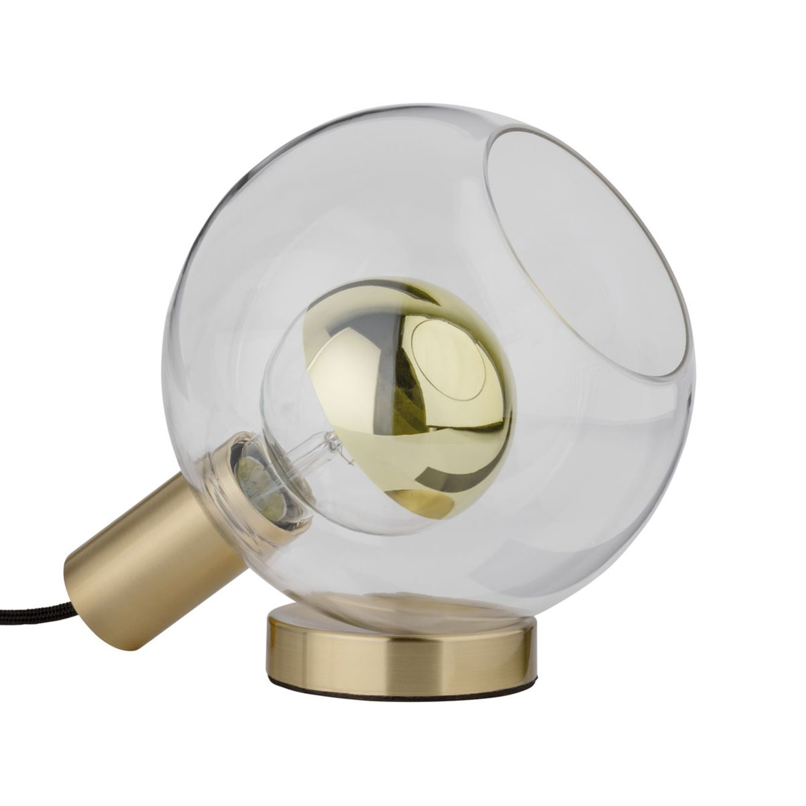 Paulmann Esben table lamp, for Living / Dining Room, glass, metal, E27, 20 W, energy efficiency: A++, L: 25 cm, W: 20 cm, H: 21.8 cm