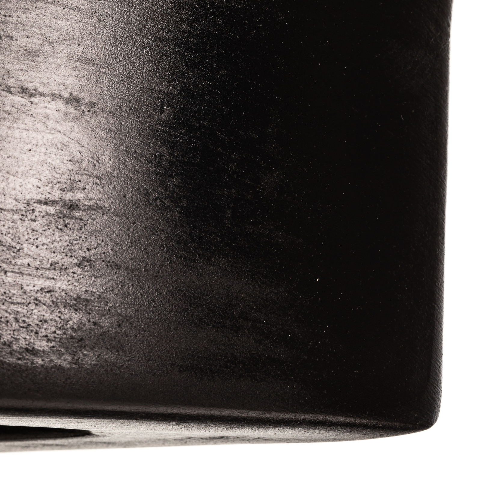 Vägglampa Bow up/down keramik svart bredd 38 cm
