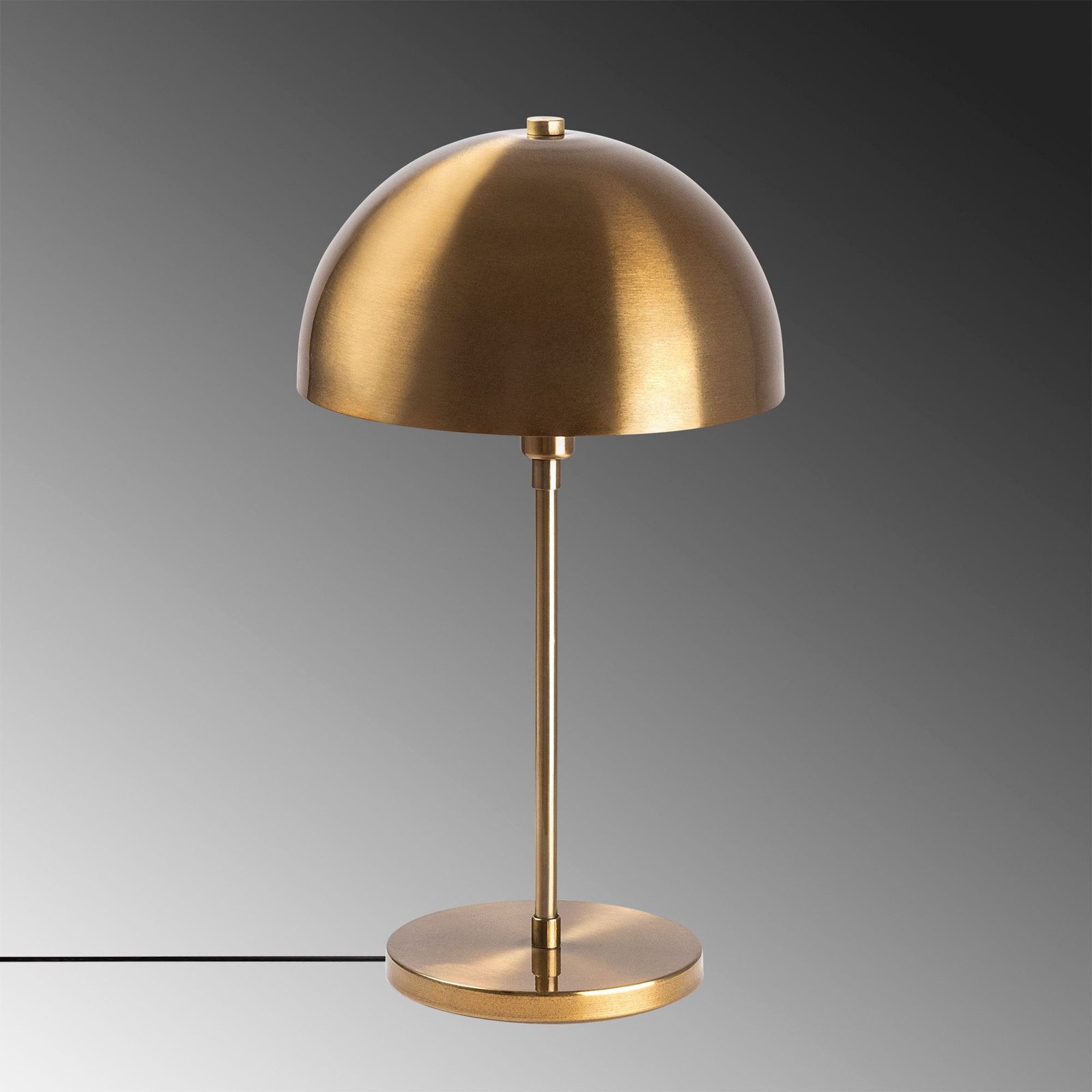 Varzan table lamp 10857, gold antique, metal, height 50 cm