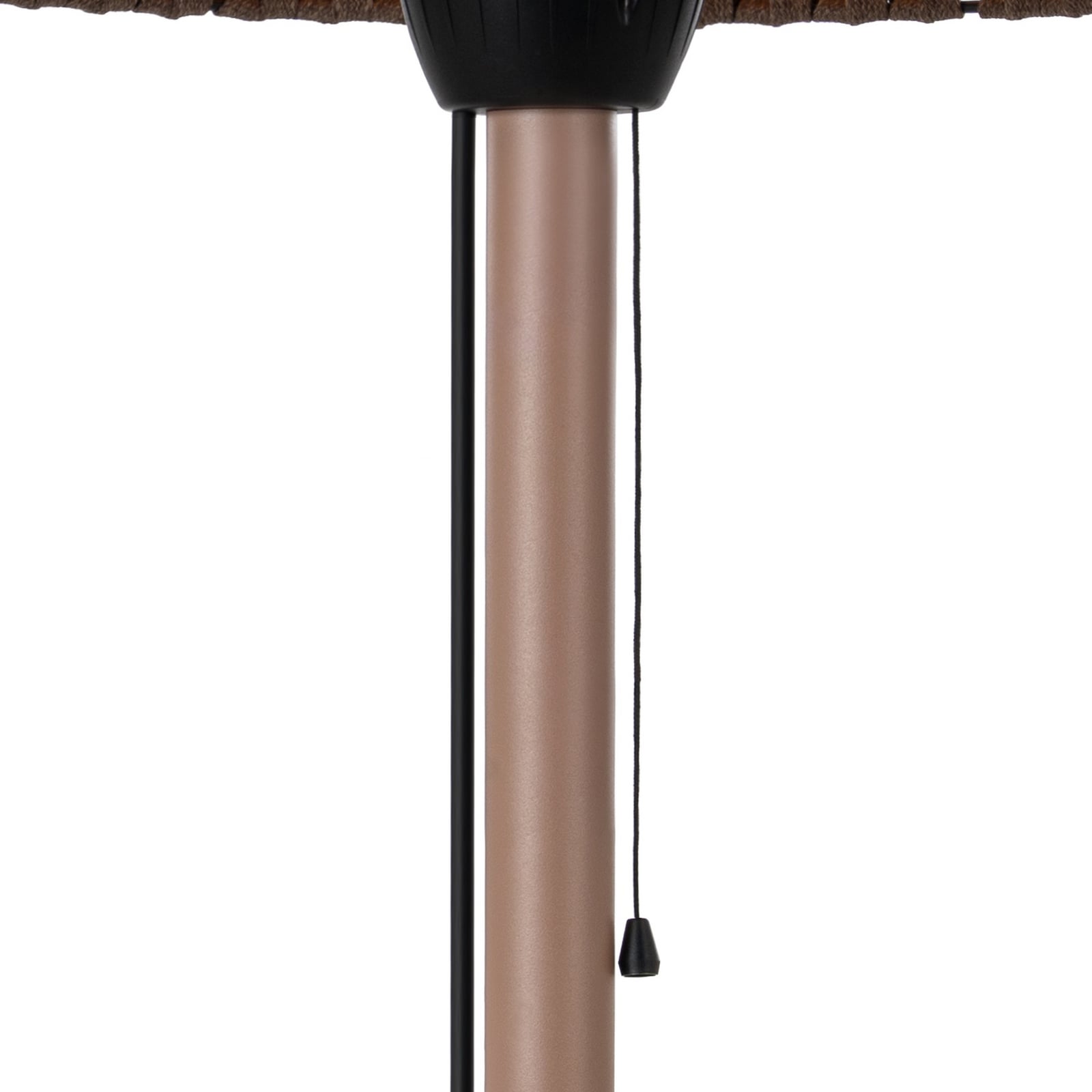 Radiateur rayonnant de table Pyravo, marron, aluminium, hauteur 70 cm, IP44 -