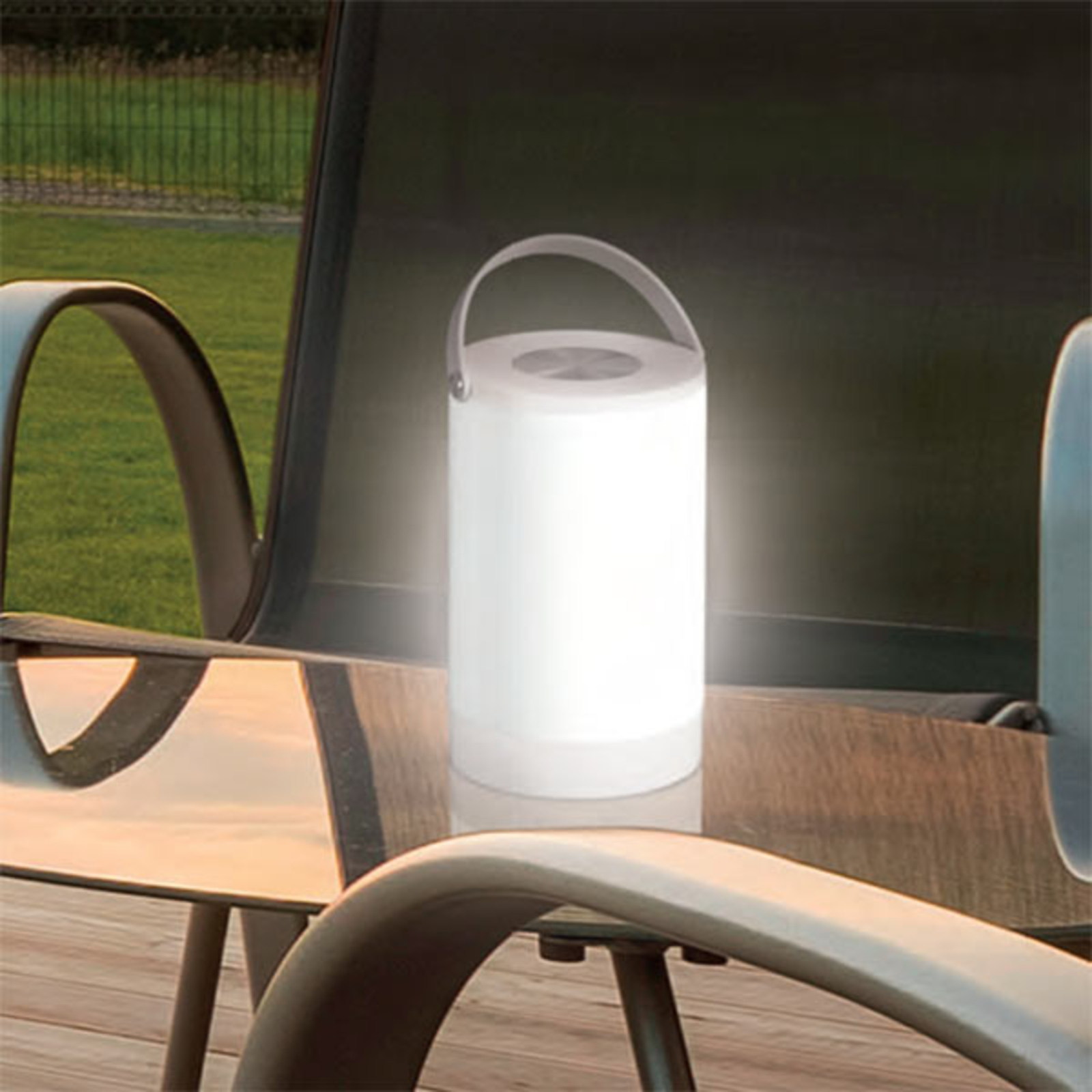 Lampa stołowa LED Keke, zasilana bateryjnie i przenośna