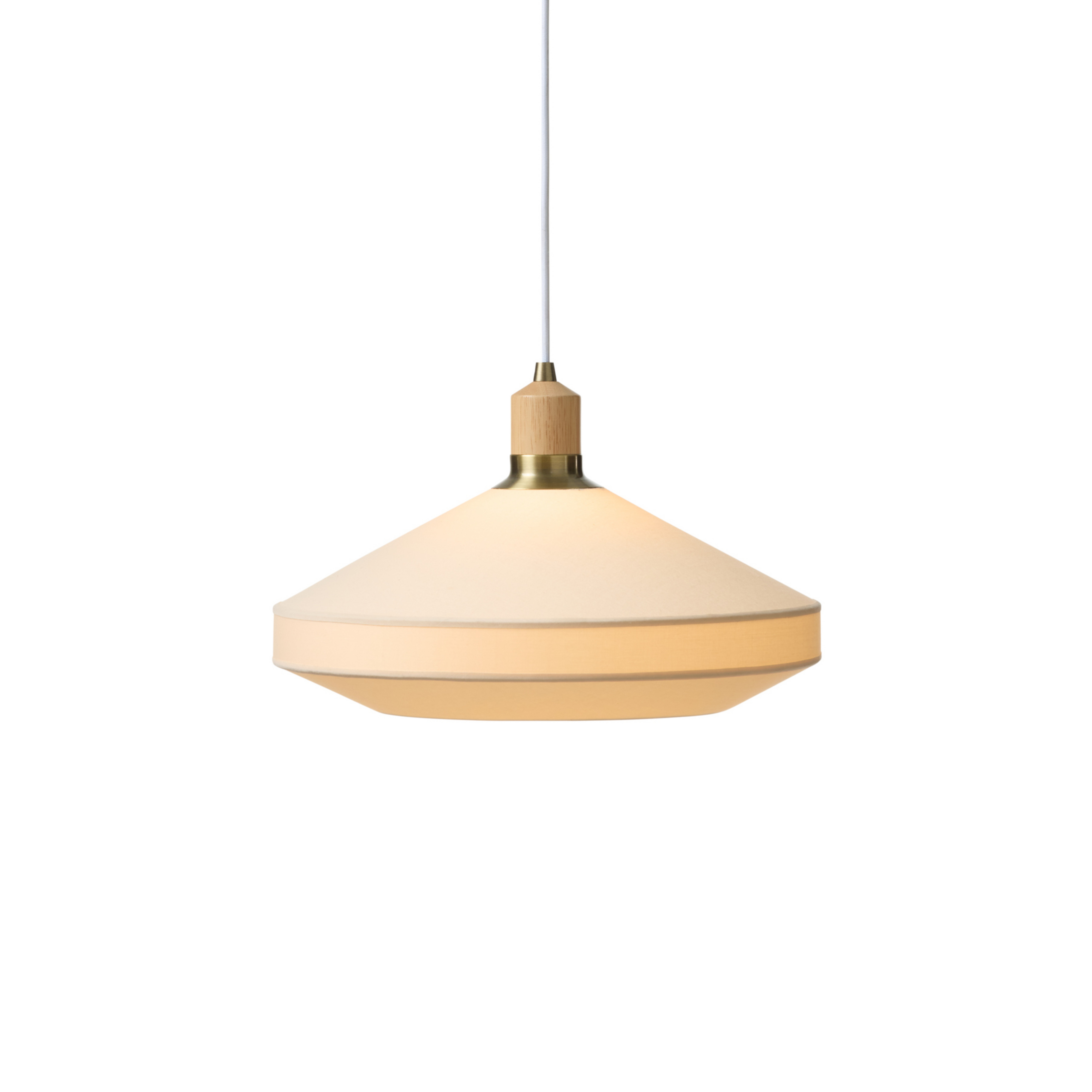 Suspension PARIS SOFT, crème, textile, Ø 40 cm - Halo Design