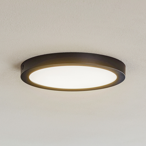 Paulmann Abia LED-panel Ø 30cm 2.700 K mat sort